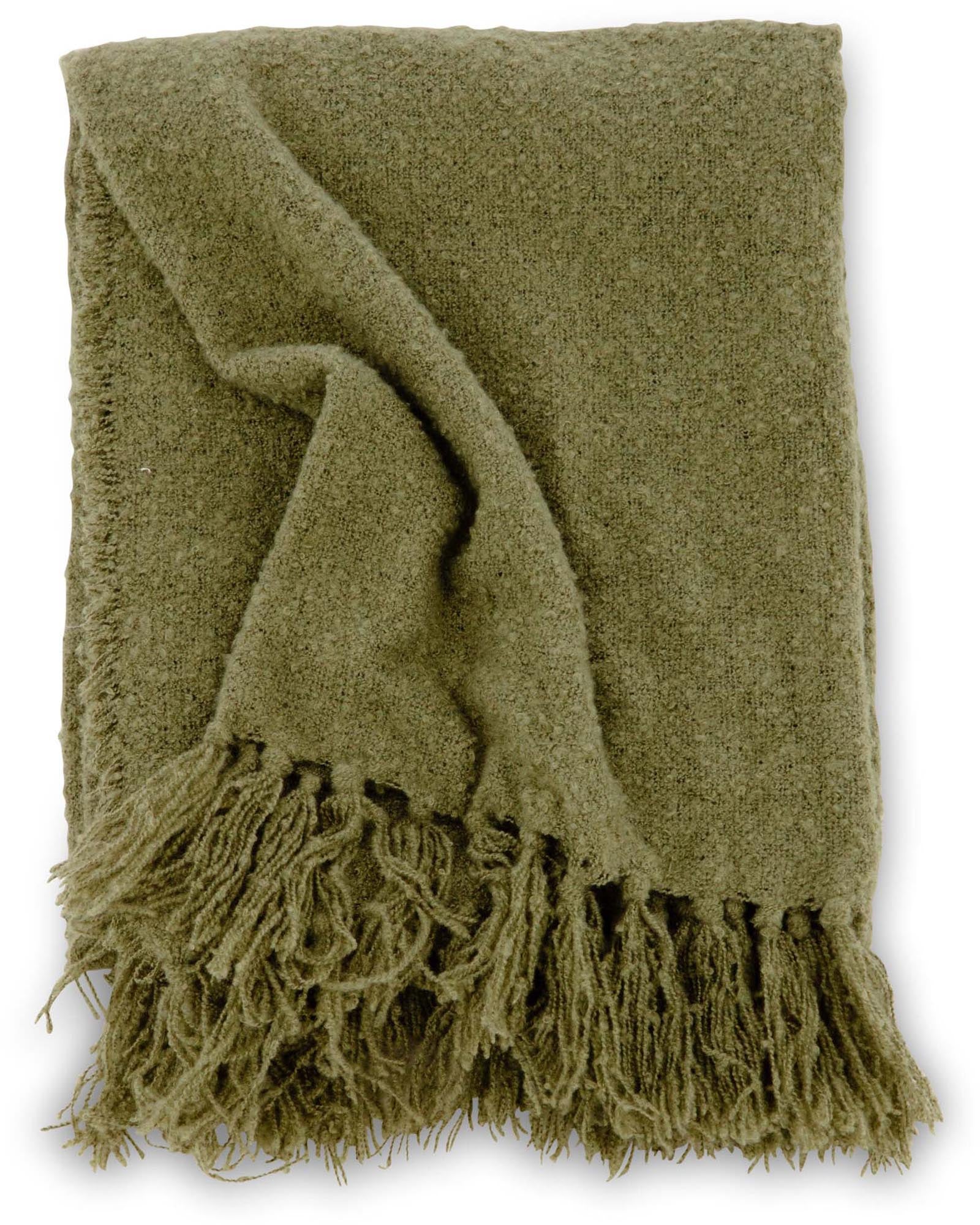 Stanly Throw in Grün präsentiert im Onlineshop von KAQTU Design AG. Wolldecke ist von Venture Home