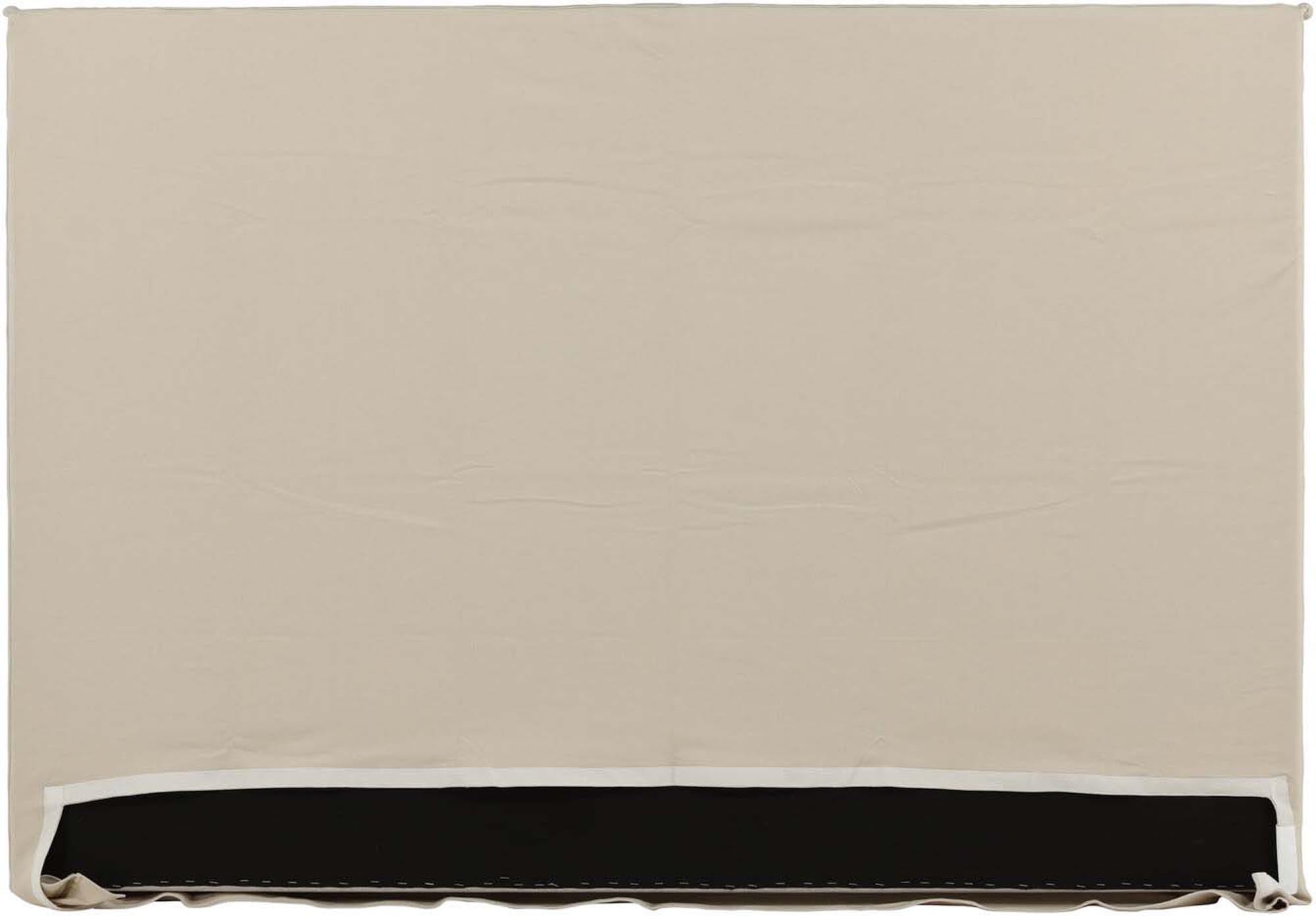 Stilvoller Kopfteilbezug Saga von Venture Home in edlem Beige.