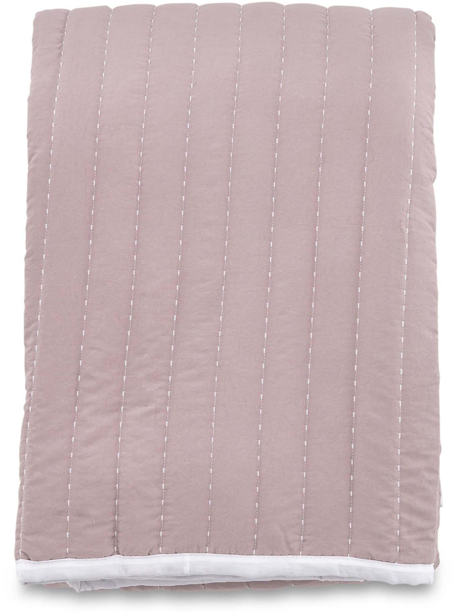 Tagesdecke Juni in Altrosa präsentiert im Onlineshop von KAQTU Design AG. Bettüberwurf ist von Venture Home