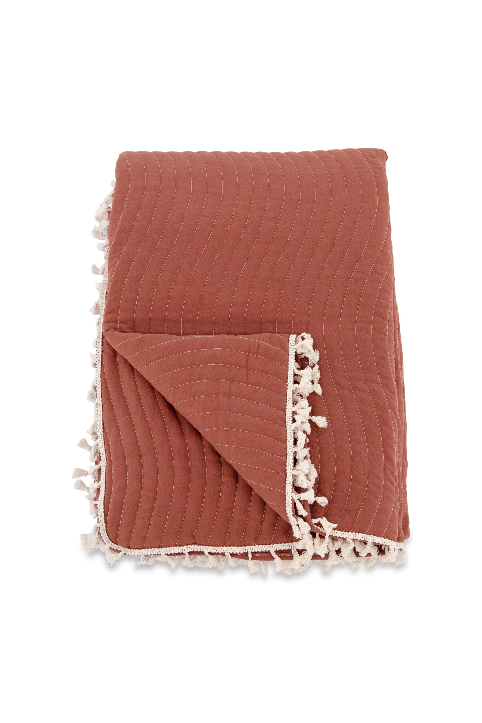 Lias Tagesdecke in Rostiges Rot präsentiert im Onlineshop von KAQTU Design AG. Bettüberwurf ist von Venture Home
