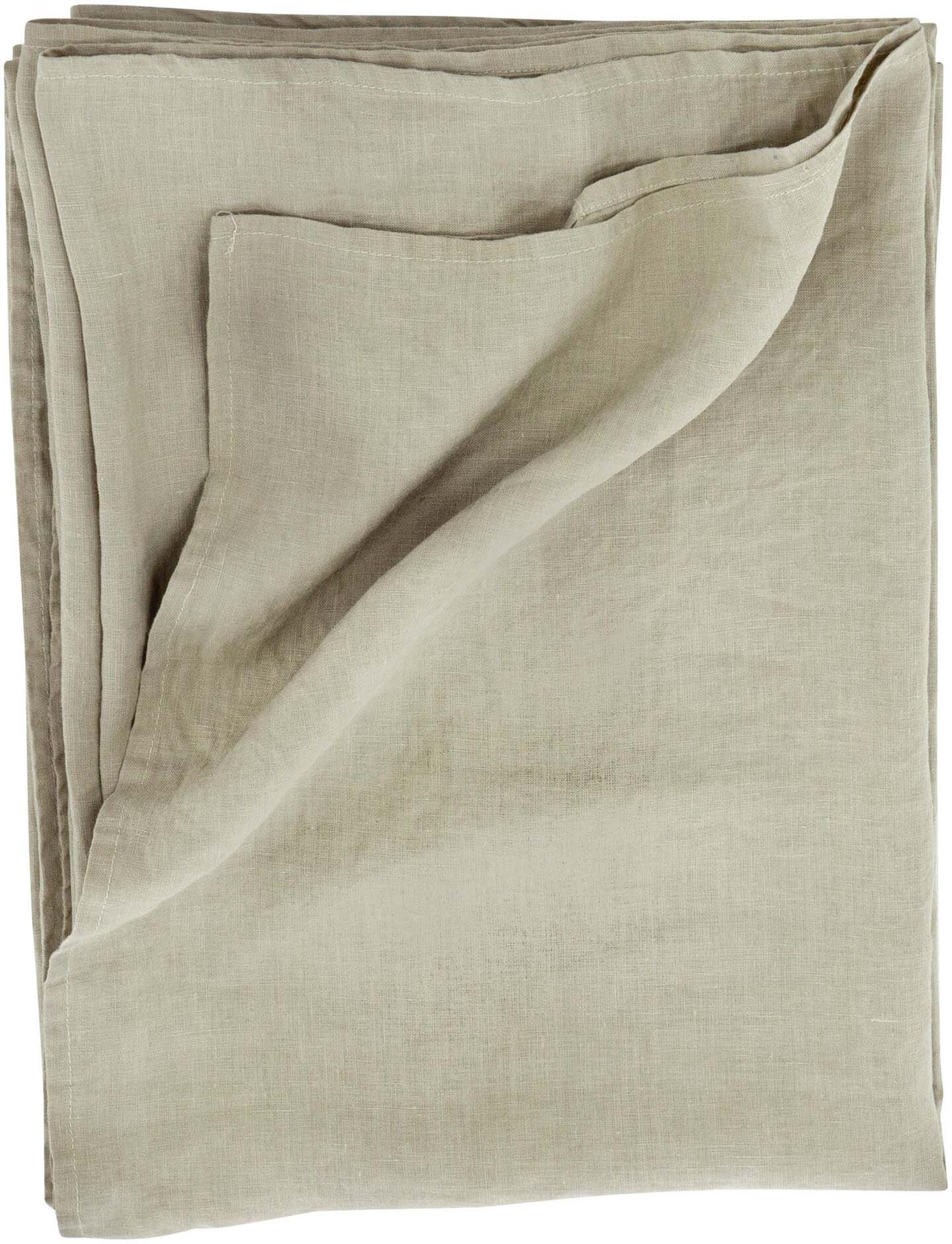 Milo Tagesdecke von Venture Home: Eleganter Leinenüberwurf in Beige, perfekt für einladende Schlafzimmer und stilvolle Wohnräume.