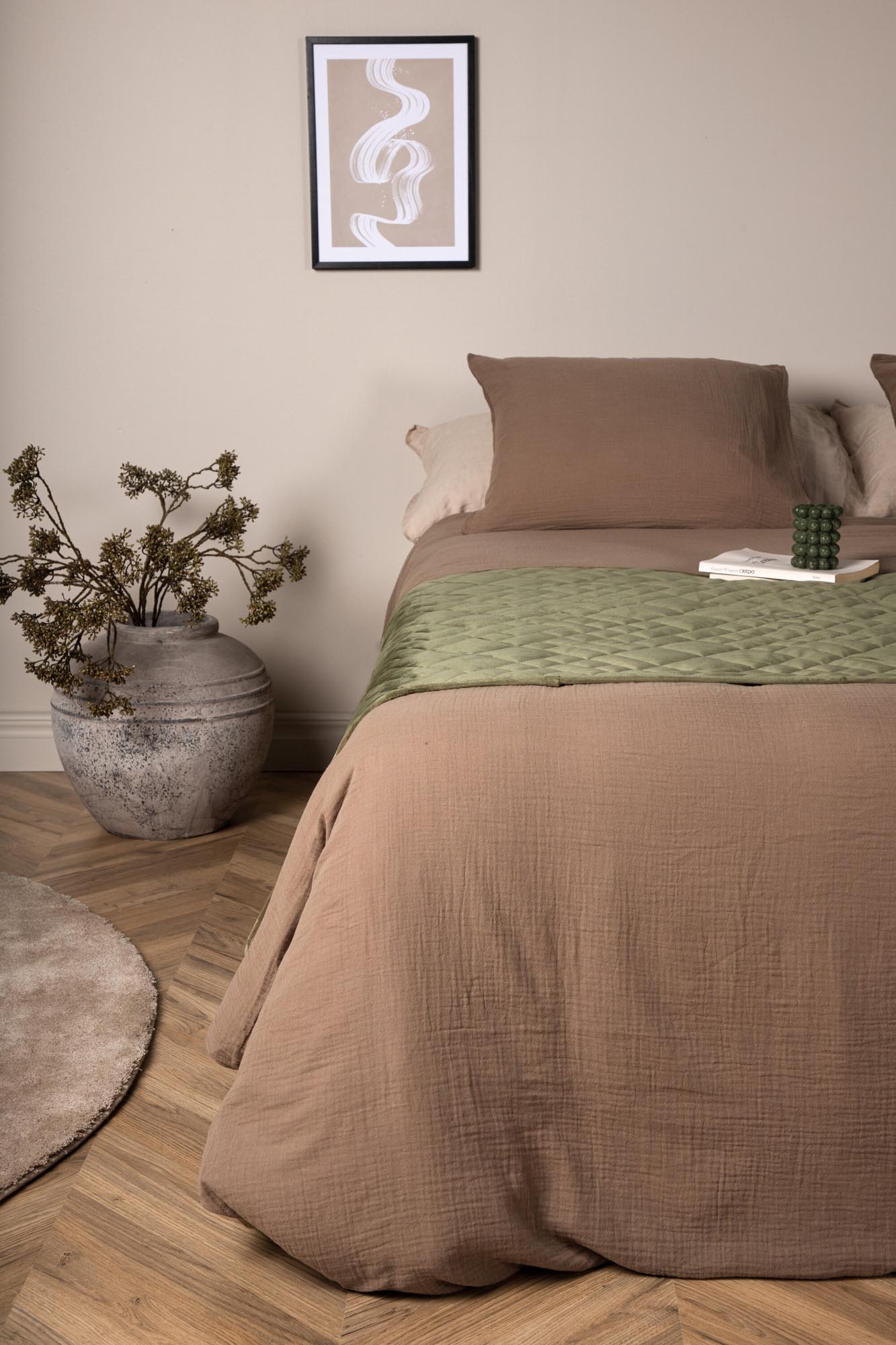 Jilly Tagesdecke in Grün präsentiert im Onlineshop von KAQTU Design AG. Bettüberwurf ist von Venture Home