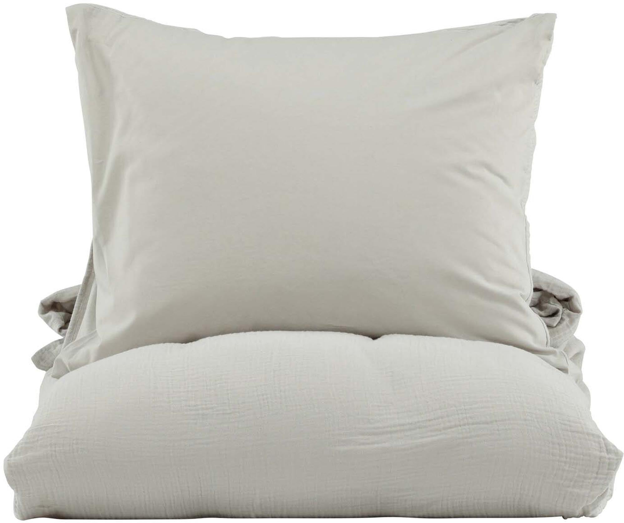 Mila Bettgarnitur von Venture Home: Hochwertige Baumwolle, harmonische Erdfarben und pflegeleicht für erholsamen Schlaf und stilvolle Akzente.