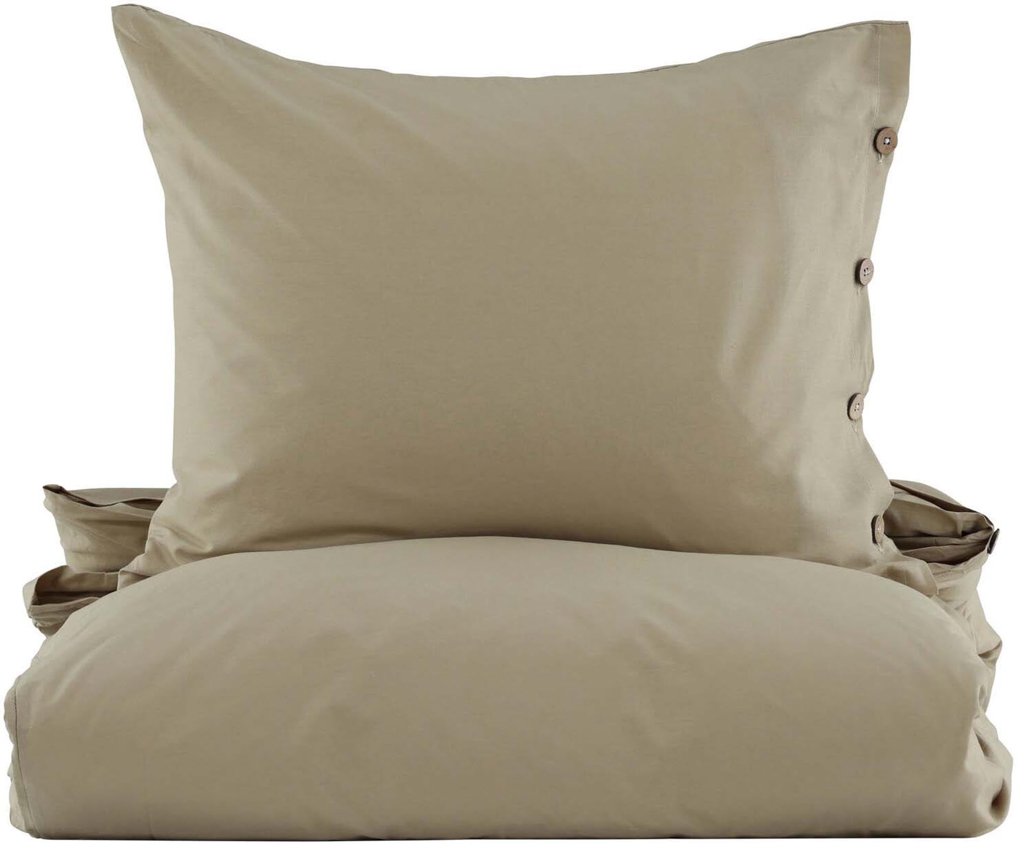 Entdecken Sie das Joar Bettwäsche Set von Venture Home: Elegante Sandfarbe, hochwertige Baumwolle und einfache Pflege für erholsamen Schlaf.