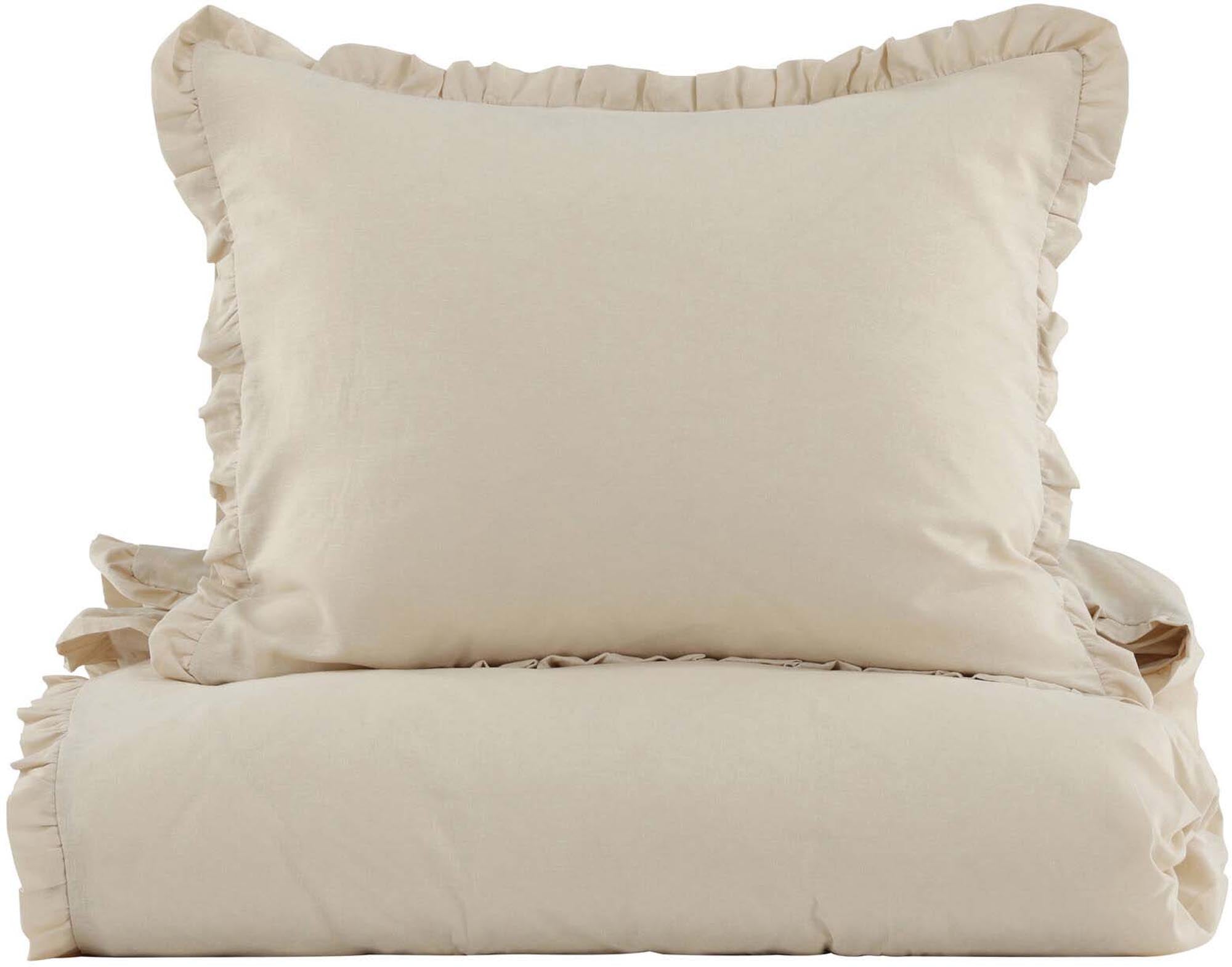 Lias Bettgarnitur in Beige präsentiert im Onlineshop von KAQTU Design AG. Bettwäsche ist von Venture Home