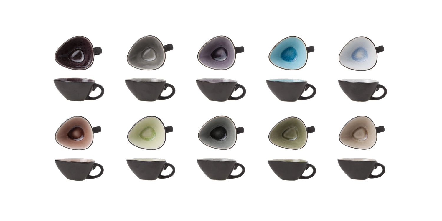 10er Set Streetfood Festival Tassen oval, assort. 5.5cl