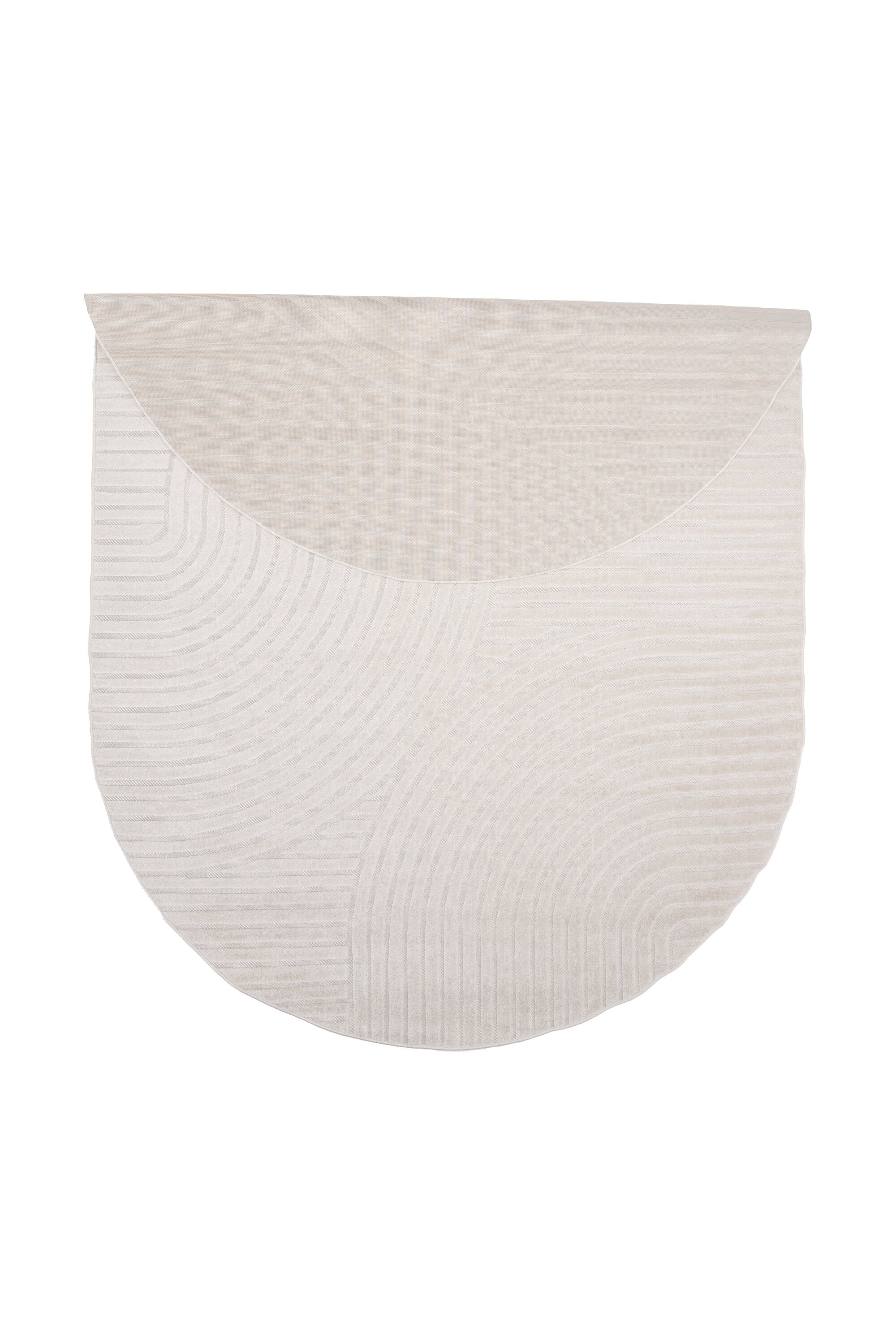 Vince Teppich Oval in Weiss präsentiert im Onlineshop von KAQTU Design AG. Teppich ist von Venture Home