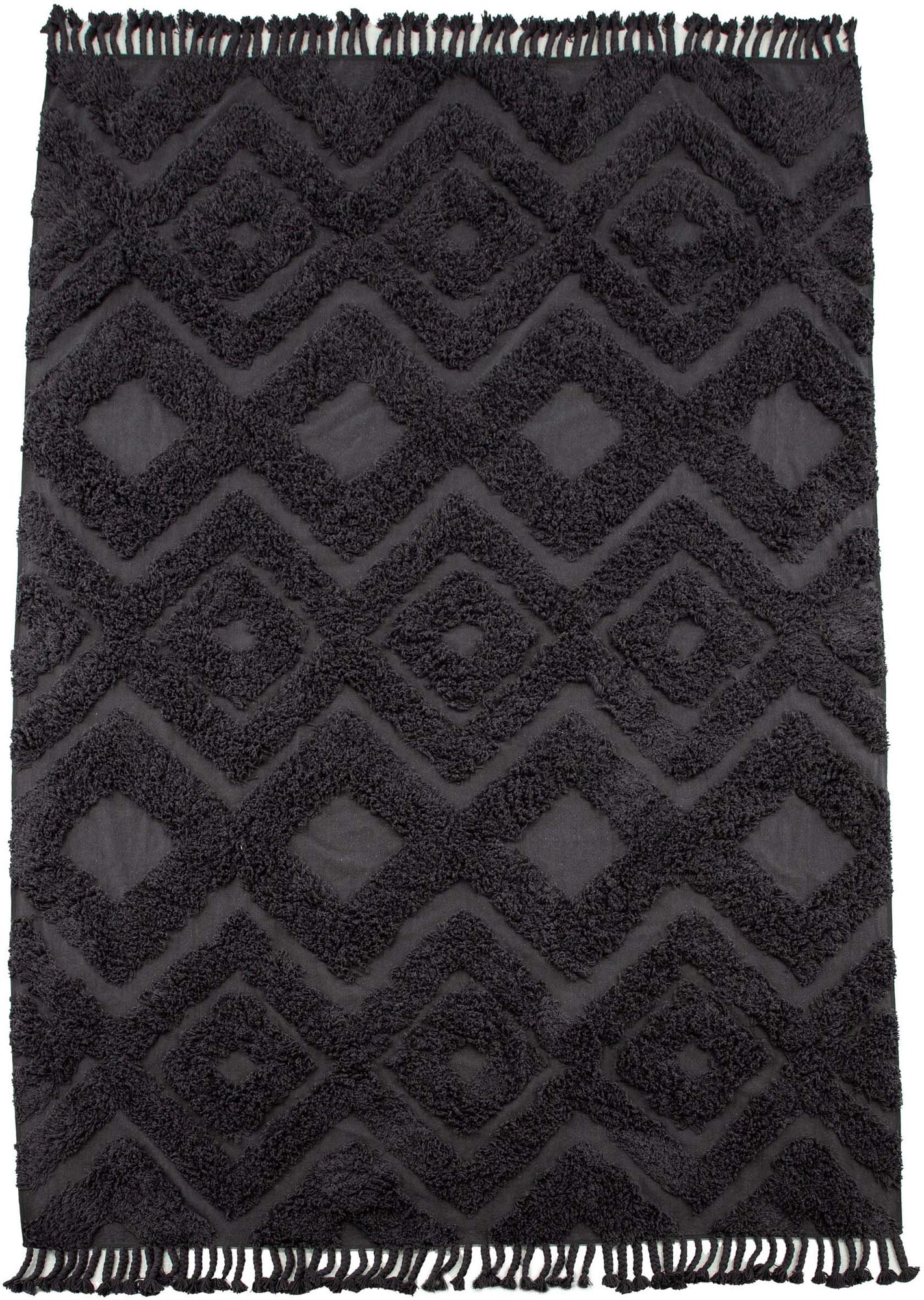 Hilma Teppich in Dunkelgrau präsentiert im Onlineshop von KAQTU Design AG. Teppich ist von Venture Home