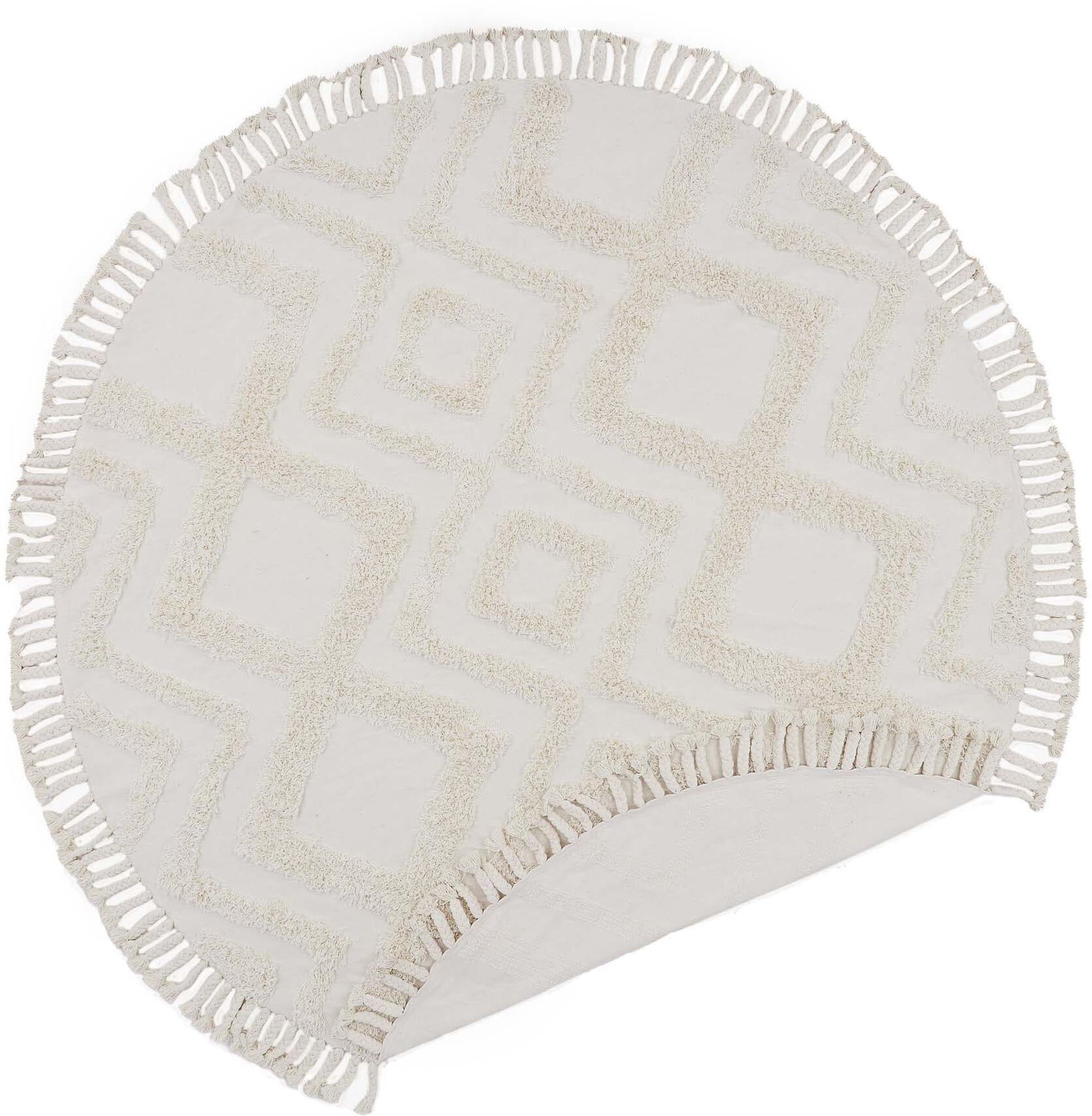 Hilma Teppich in Weiss präsentiert im Onlineshop von KAQTU Design AG. Teppich ist von Venture Home