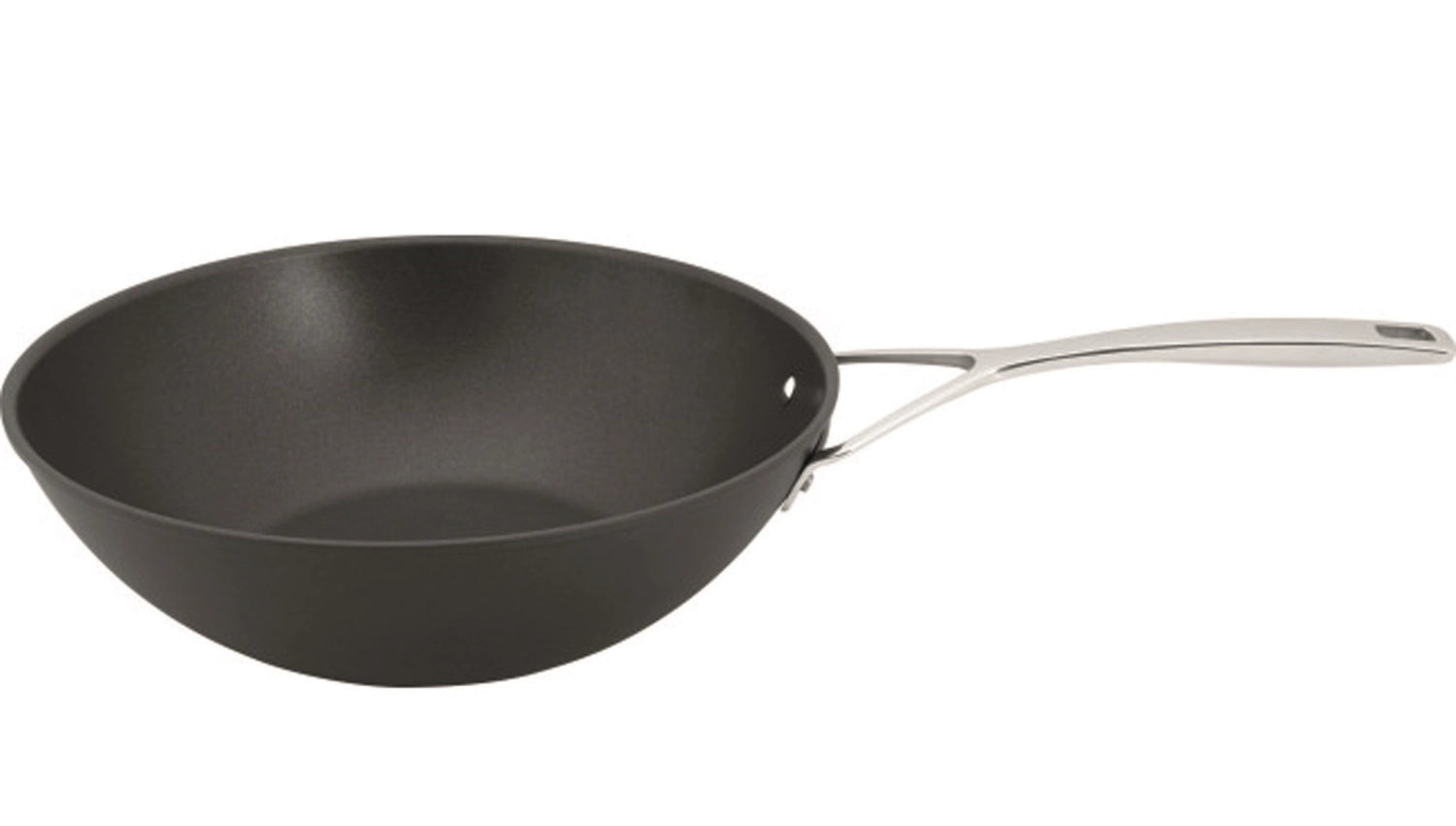 Demeyere Alu Pro 5 Wok, 30 cm, antihaftbeschichtet, ideal für gesundes Braten und Wokgerichte, mit hervorragender Wärmeverteilung.