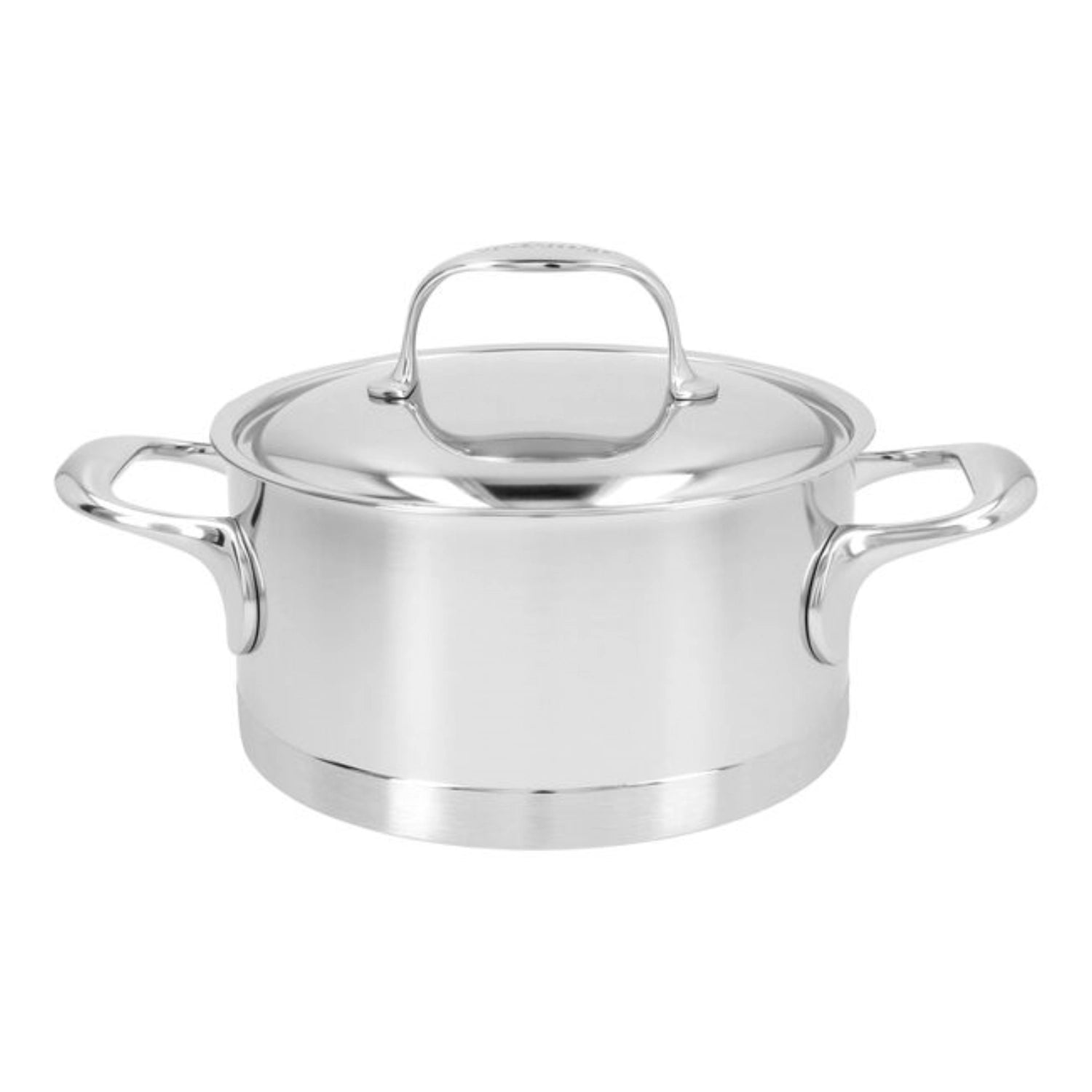 Eleganter halbhoher Kochtopf aus der Atlantis-Serie von Demeyere, ideal für vielseitige Kochanwendungen und gleichmäßige Hitzeverteilung.