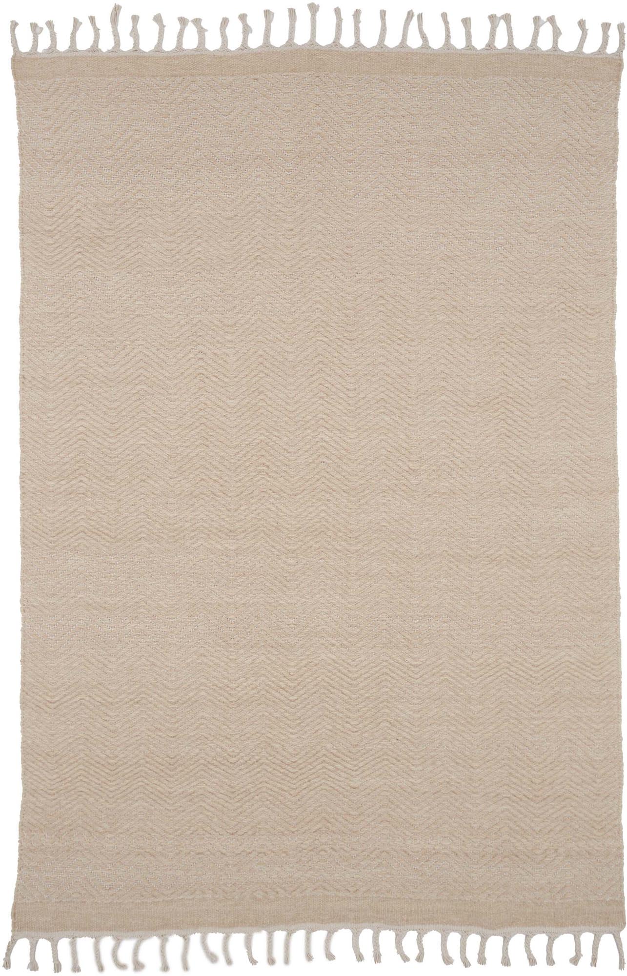 Loke Teppich in Beige präsentiert im Onlineshop von KAQTU Design AG. Teppich ist von Venture Home