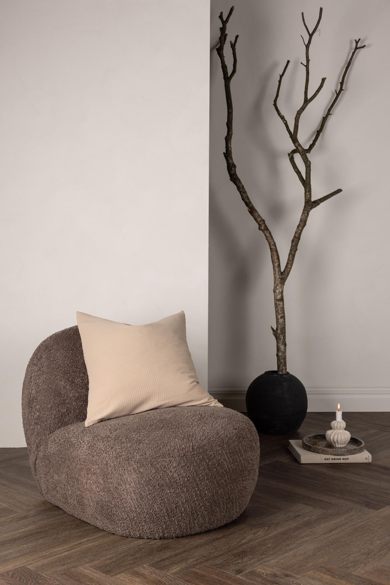 Celine Kissenbezug von Venture Home: Hochwertiger, pflegeleichter Bezug in elegantem Beige, ideal für stilvolle Wohnräume.