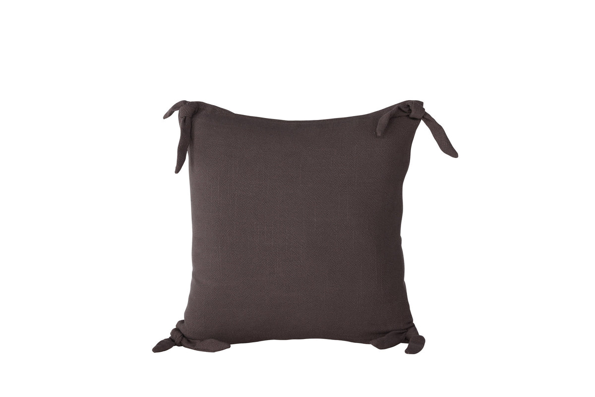 Nora Kissenbezug in Dunkelgrau präsentiert im Onlineshop von KAQTU Design AG. Deko Kissenbezug ist von Venture Home