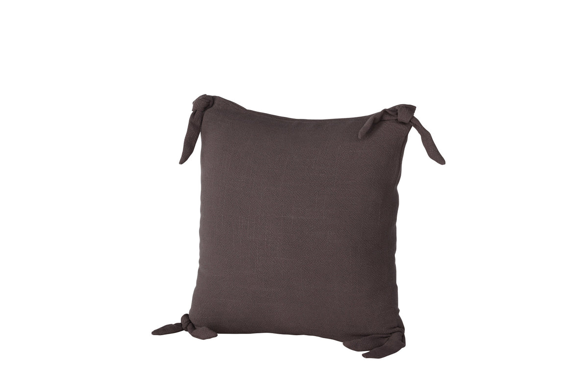 Nora Kissenbezug in Dunkelgrau präsentiert im Onlineshop von KAQTU Design AG. Deko Kissenbezug ist von Venture Home