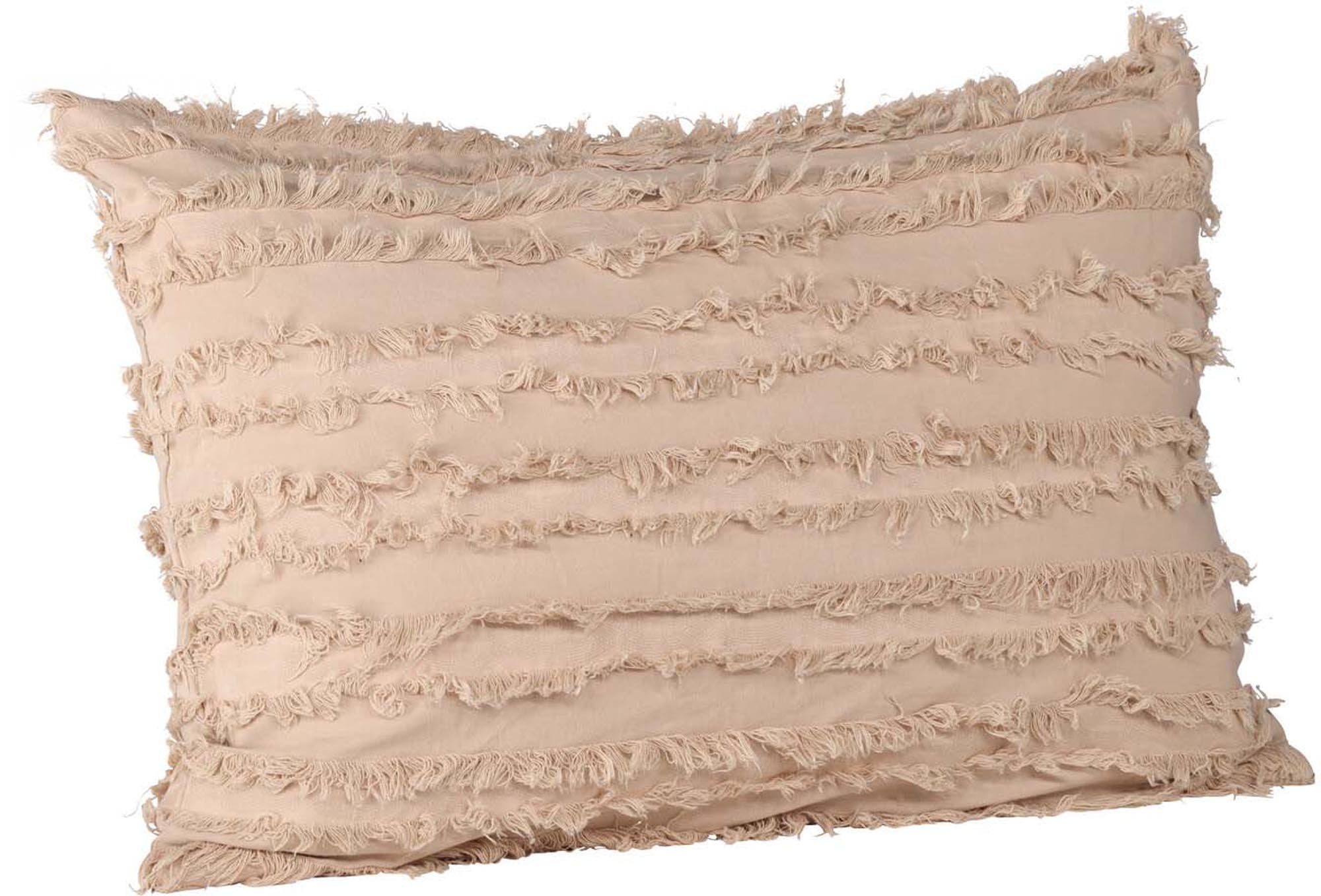 Edith Kissenbezug von Venture Home: Hochwertige Baumwolle, stilvolles Accessoire mit dekorativen Wimpern. Ideal für jeden Raum und Einrichtungsstil.