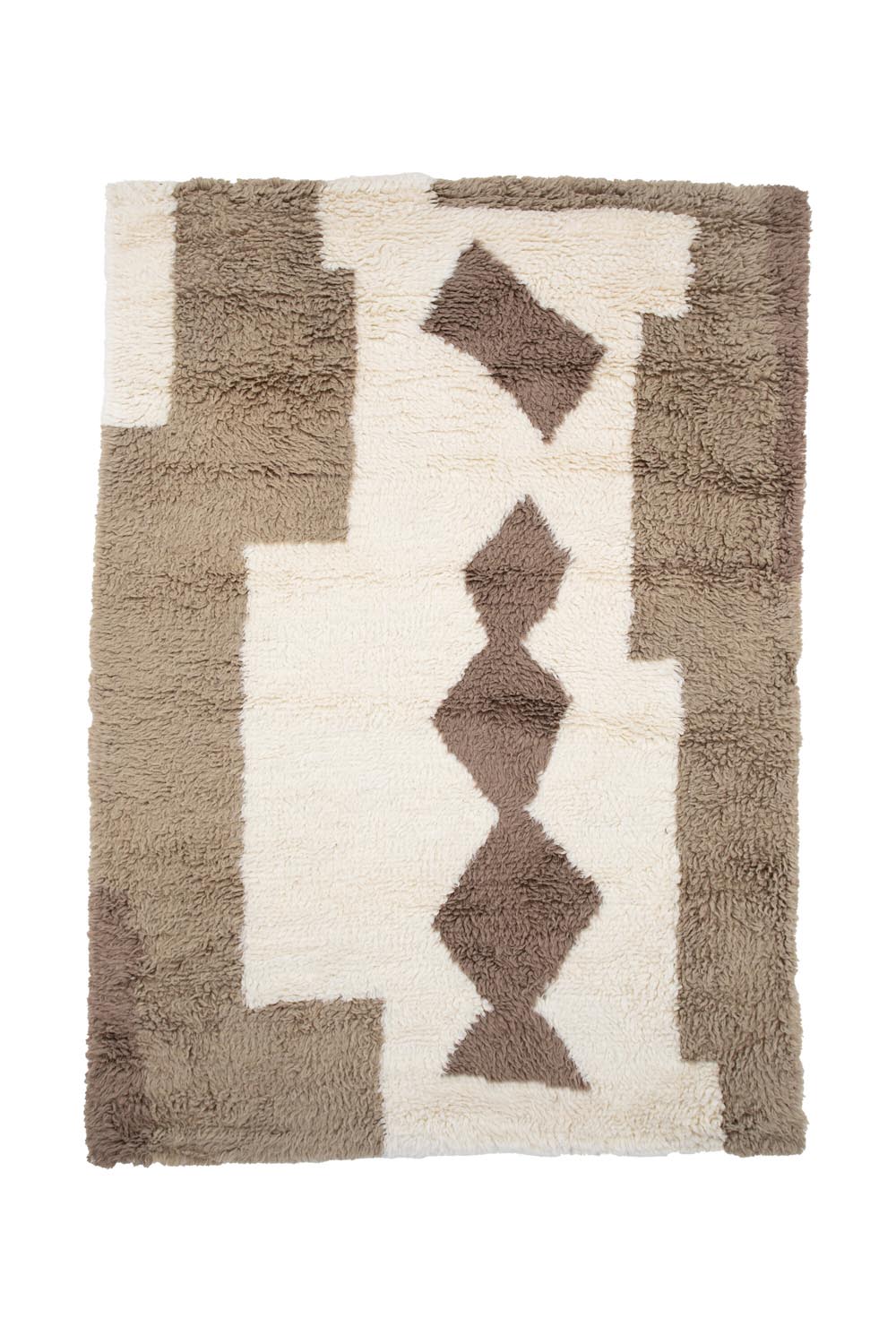 Nestor Teppich in Weiss präsentiert im Onlineshop von KAQTU Design AG. Teppich ist von Venture Home