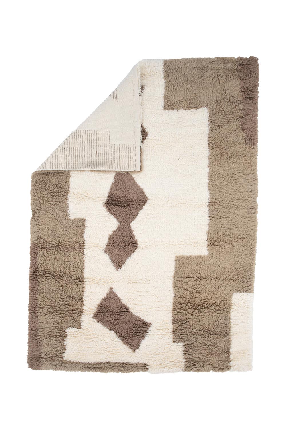 Nestor Teppich in Weiss präsentiert im Onlineshop von KAQTU Design AG. Teppich ist von Venture Home
