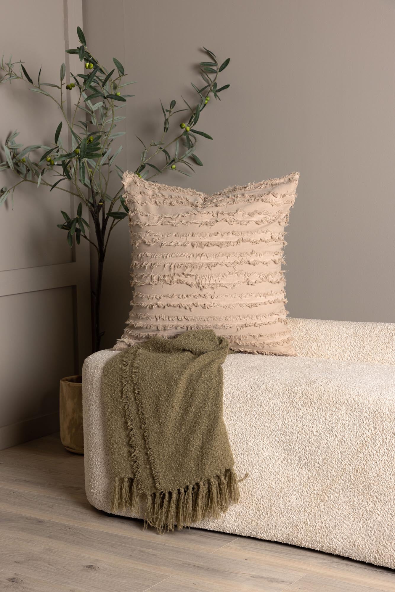 Edith Kissenbezug: Luxuriöse Textur für stilvolles Wohnen.