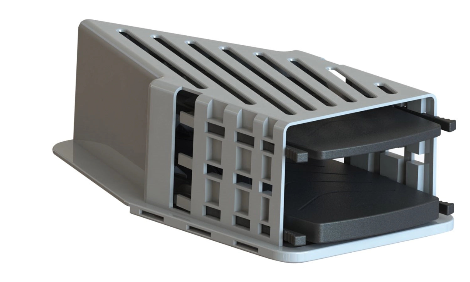 Die Mandoline Viper von de Buyer ermöglicht müheloses Schneiden und Raffeln, ausgestattet mit zwei Julienne-Einsätzen für perfekte Gemüsestreifen.