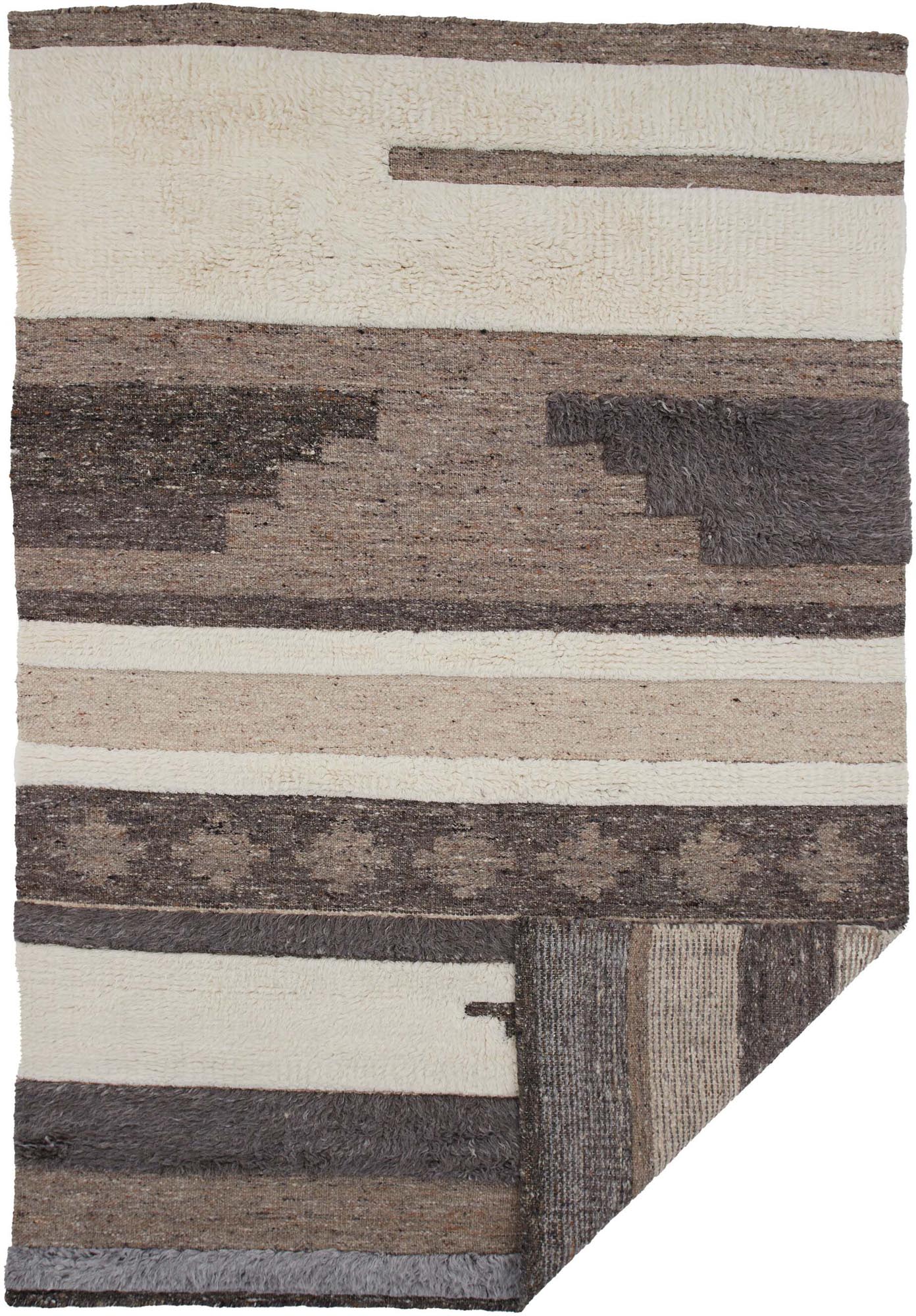 Vincent Teppich in Weiss präsentiert im Onlineshop von KAQTU Design AG. Teppich ist von Venture Home