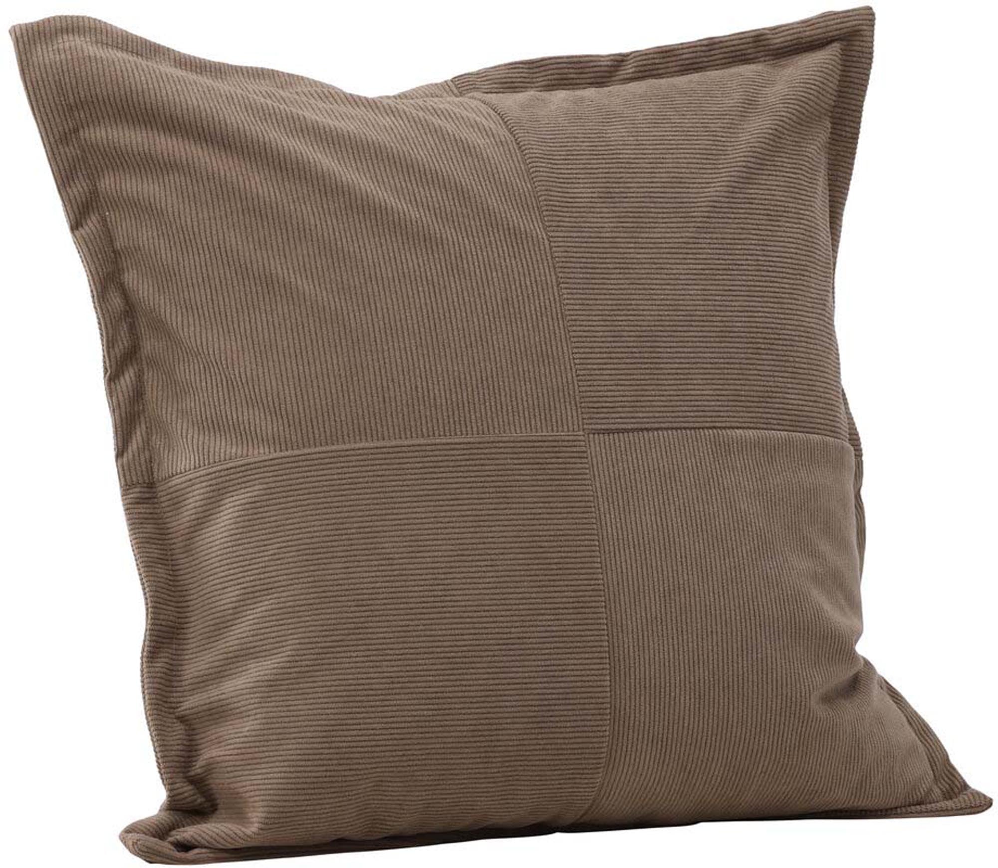 Lykke Kissenbezug von Venture Home: Nostalgischer Manchester-Stoff, eleganter Beigeton, pflegeleicht und ideal für stilvolle Wohnräume.