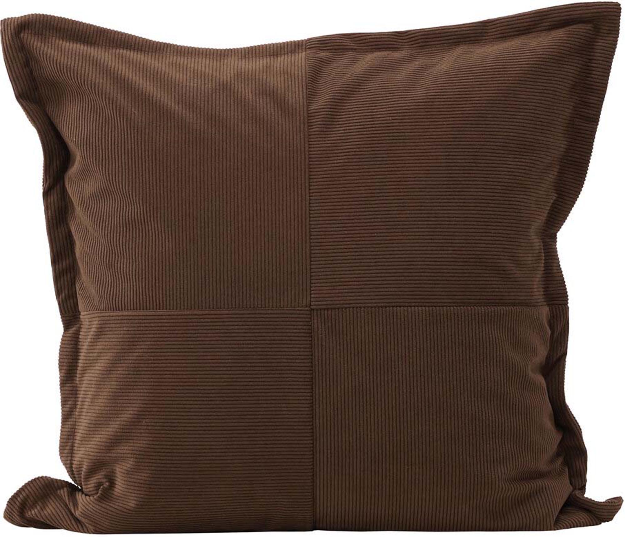 Lykke Kissenbezug: Eleganz trifft Komfort mit polygeprägtem Samt in Beige, ideal für stilvolle Wohnräume.