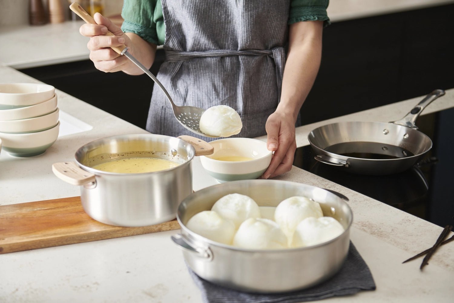 2 Set Alchimy Loqy Handle amovible de Beech Wood