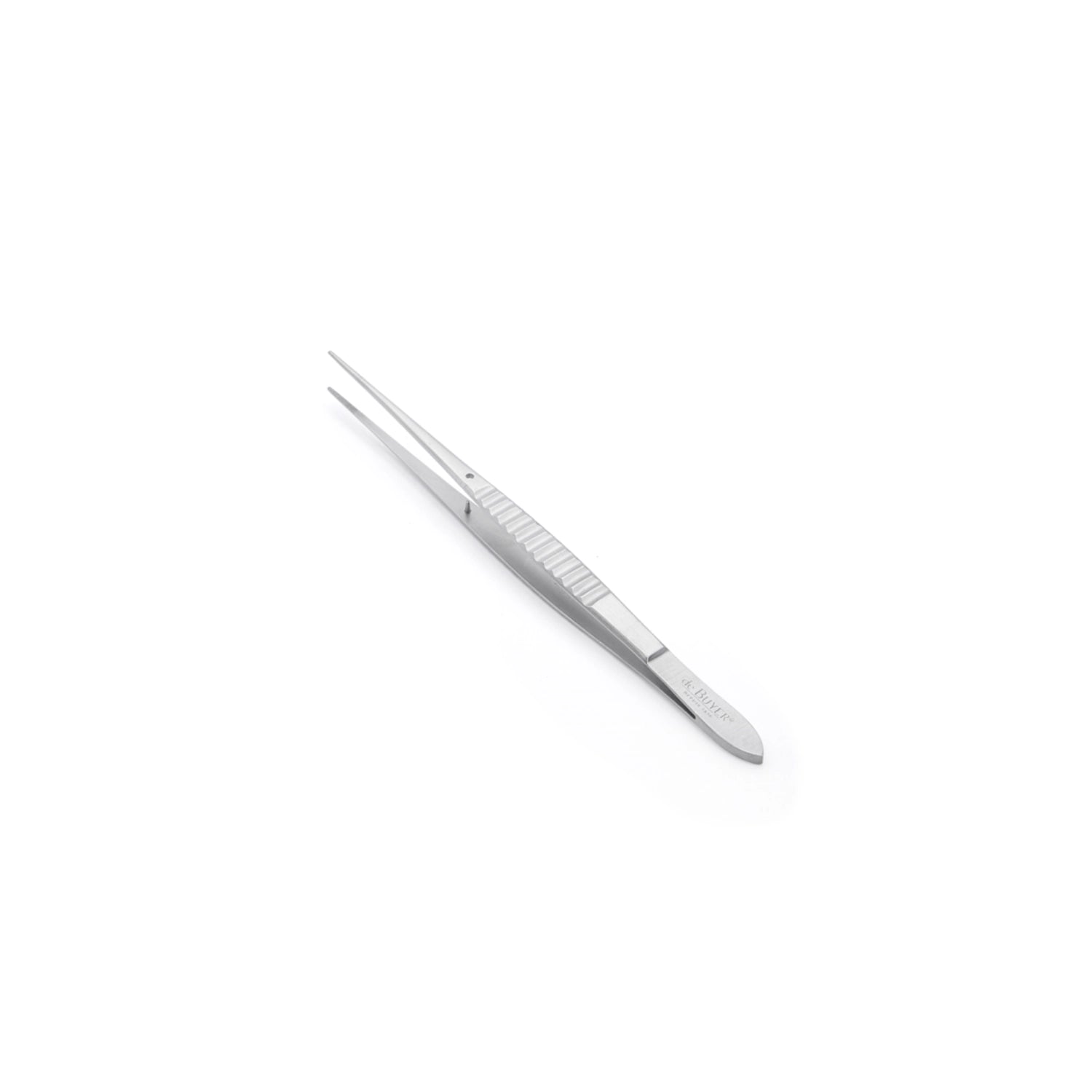 Präzise 25 cm lange gerade Pinzette von de Buyer, perfekt für das Anrichten und Servieren von Speisen in der gehobenen Küche.