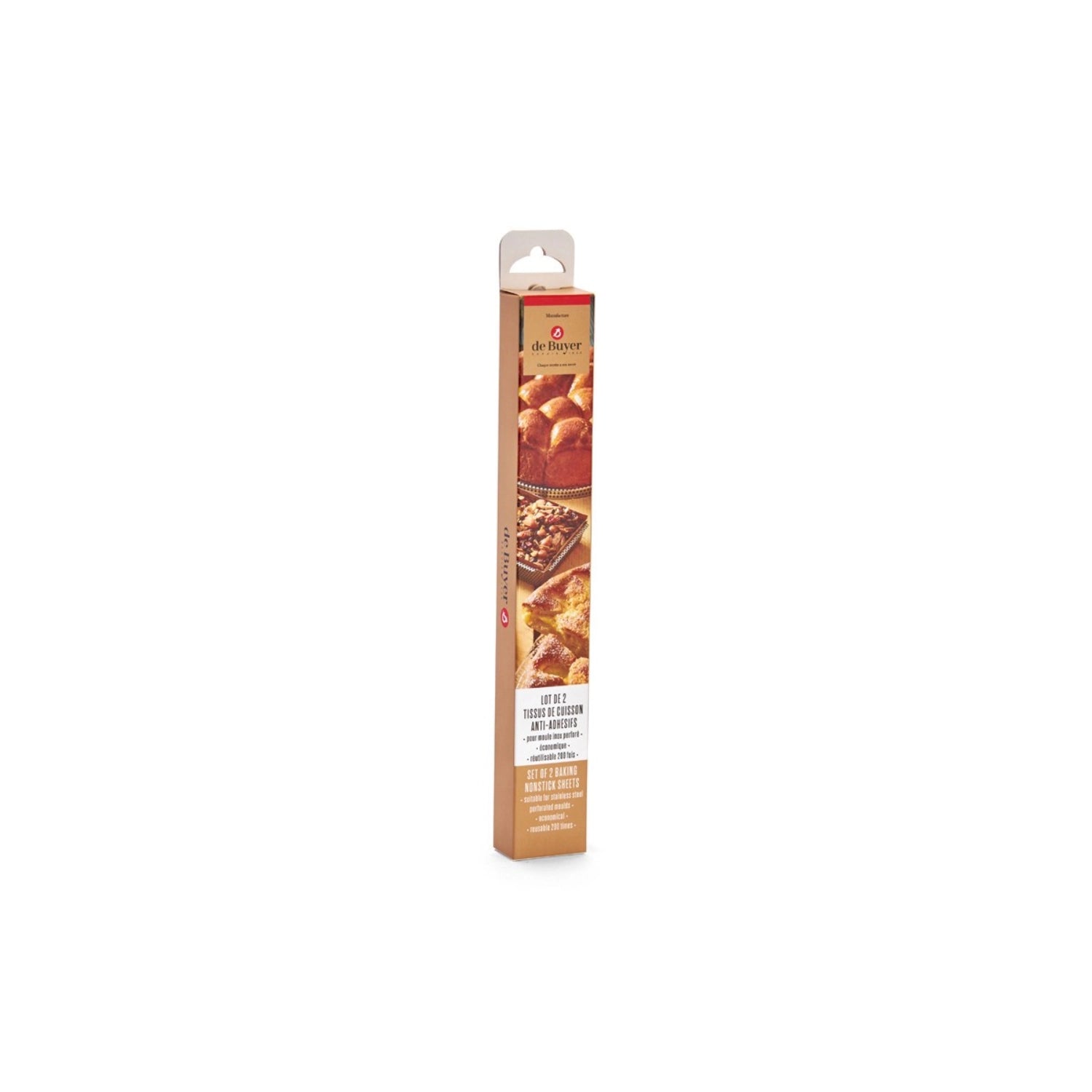Hochwertige Backtrennfolie X2 von de Buyer für 24 cm Kuchen, ideal für einfaches Entformen und perfekte Backergebnisse.