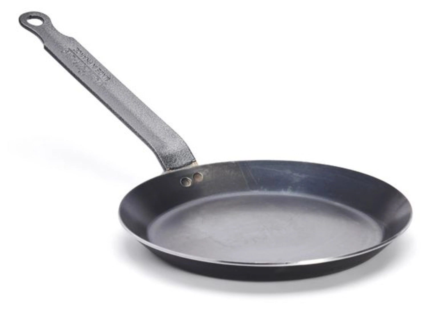 Hochwertige FORCE BLUE Crêpes Pfanne Ø 20cm aus robustem Blaustahl, ideal für gleichmäßiges Braten und perfekte Crêpes.
