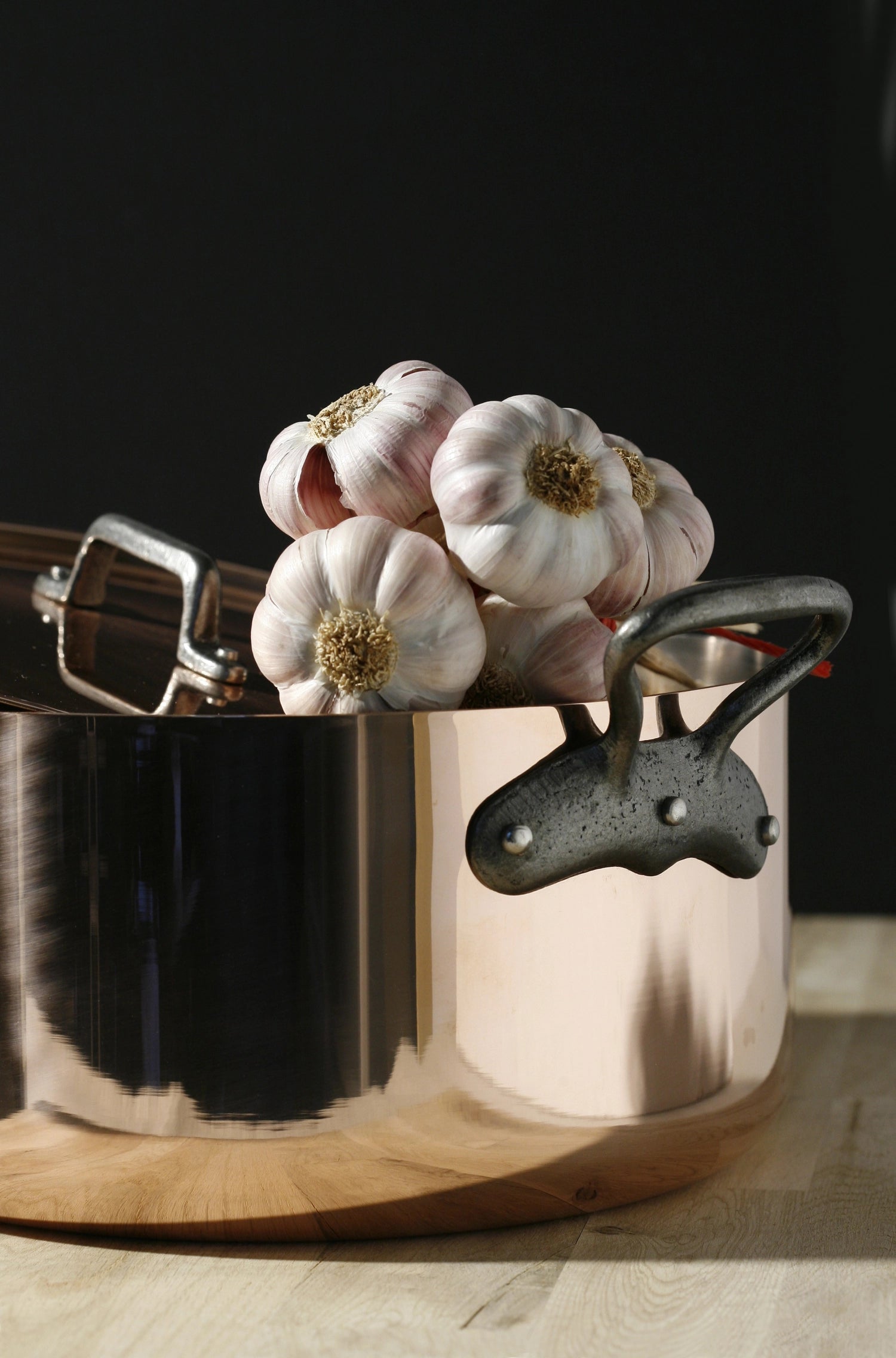 PRIMA MATERA Bratentopf 28cm Kupfer mit Deckel Ind.