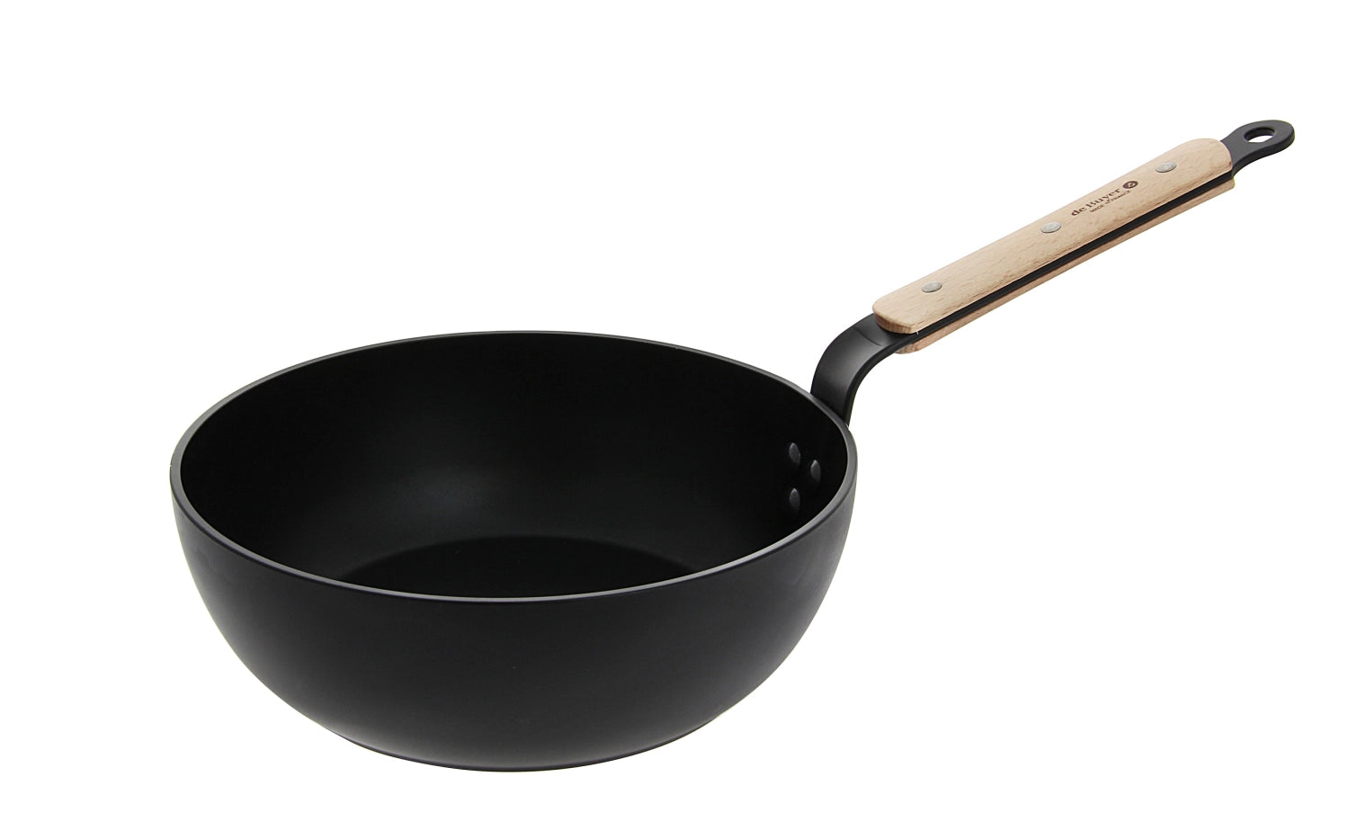 Entdecken Sie die Choc B Bois Sauteuse Induction Ø 28cm von de Buyer – die perfekte Pfanne für gleichmäßige Wärmeverteilung, Antihaftbeschichtung und ergonomischen Griff.