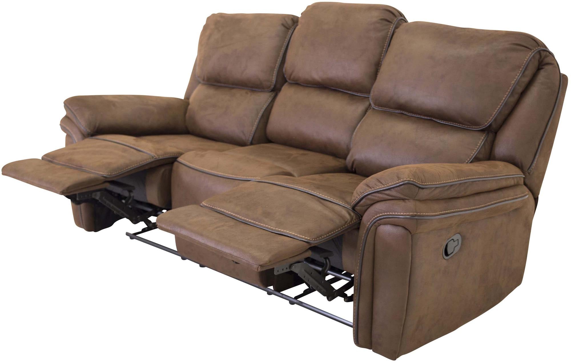 Elegantes Saranda Sofa von Venture Home in grauer Mikrofaser-Optik. Pflegeleicht, komfortabel und ideal für jeden Wohnstil.