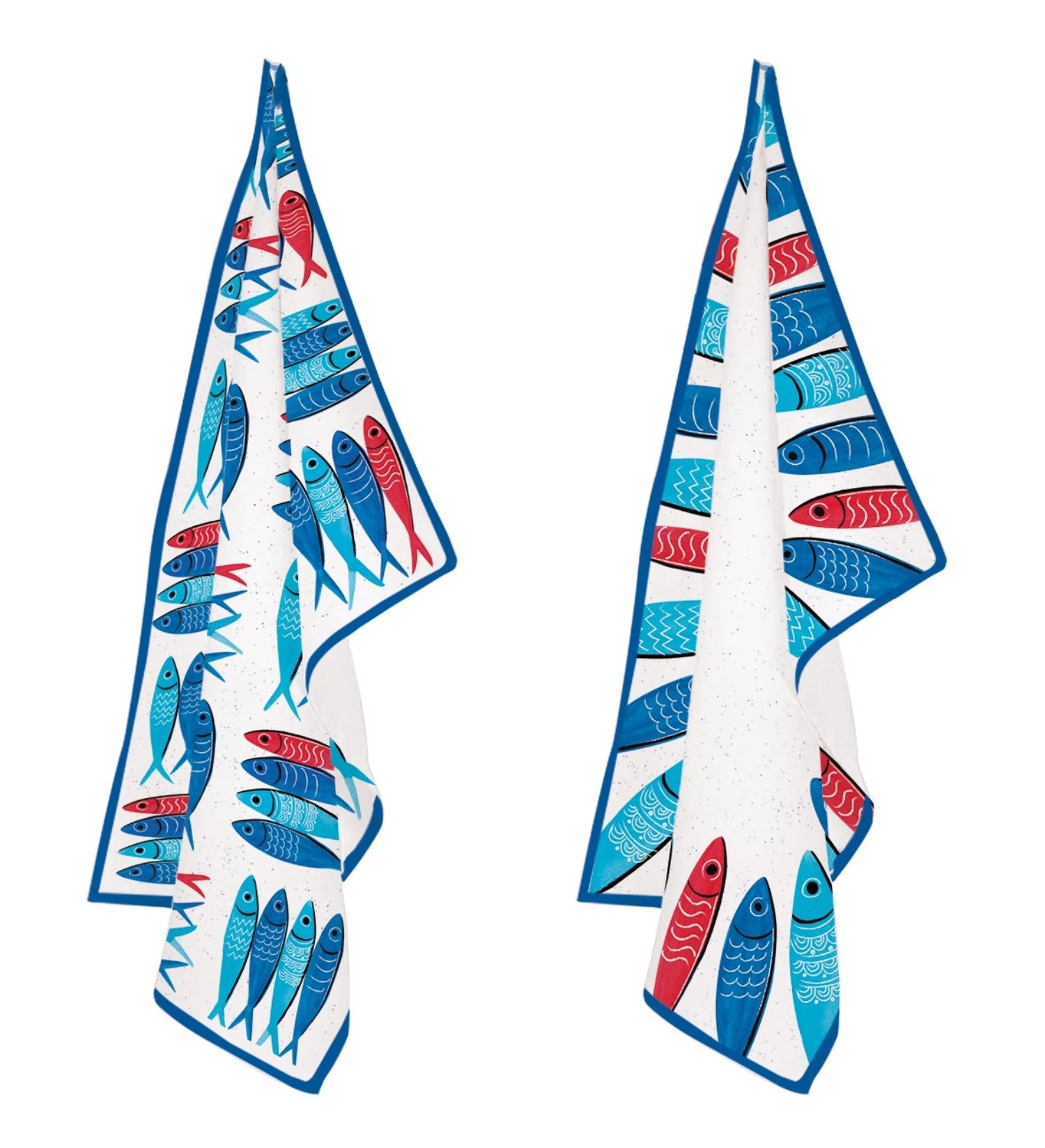 Verleihen Sie Ihrer Küche mit dem 2er Set Küchentücher Sardinen Party von Easy Life einen maritimen Akzent. Praktisch und stilvoll!