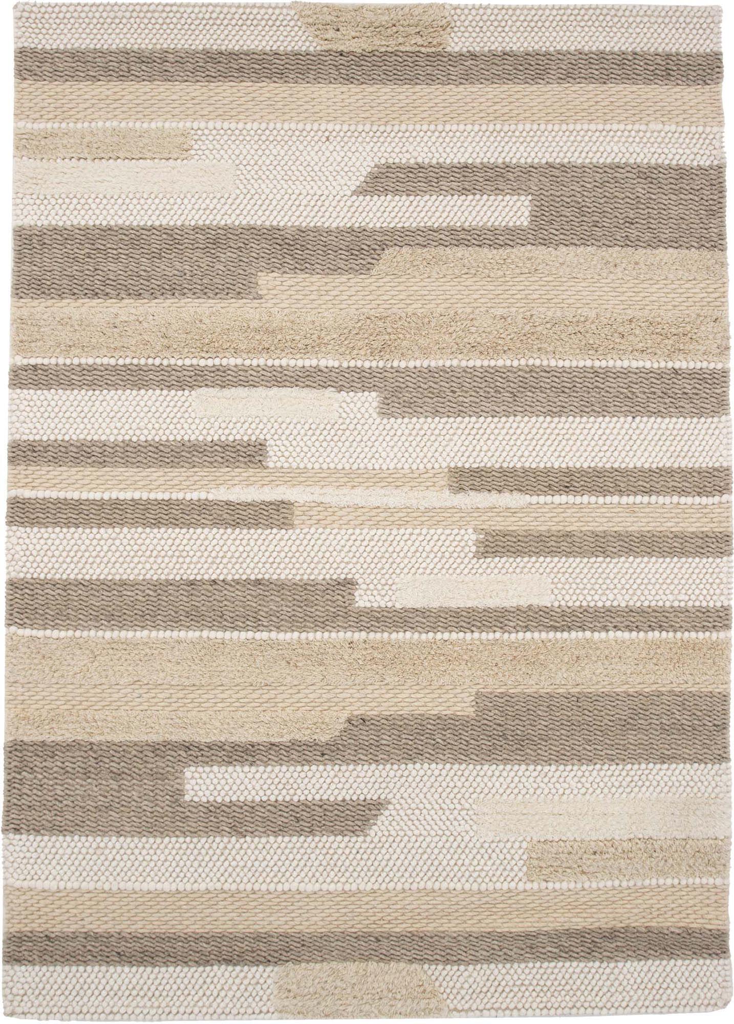 Sixteen Teppich in Beige präsentiert im Onlineshop von KAQTU Design AG. Teppich ist von Venture Home