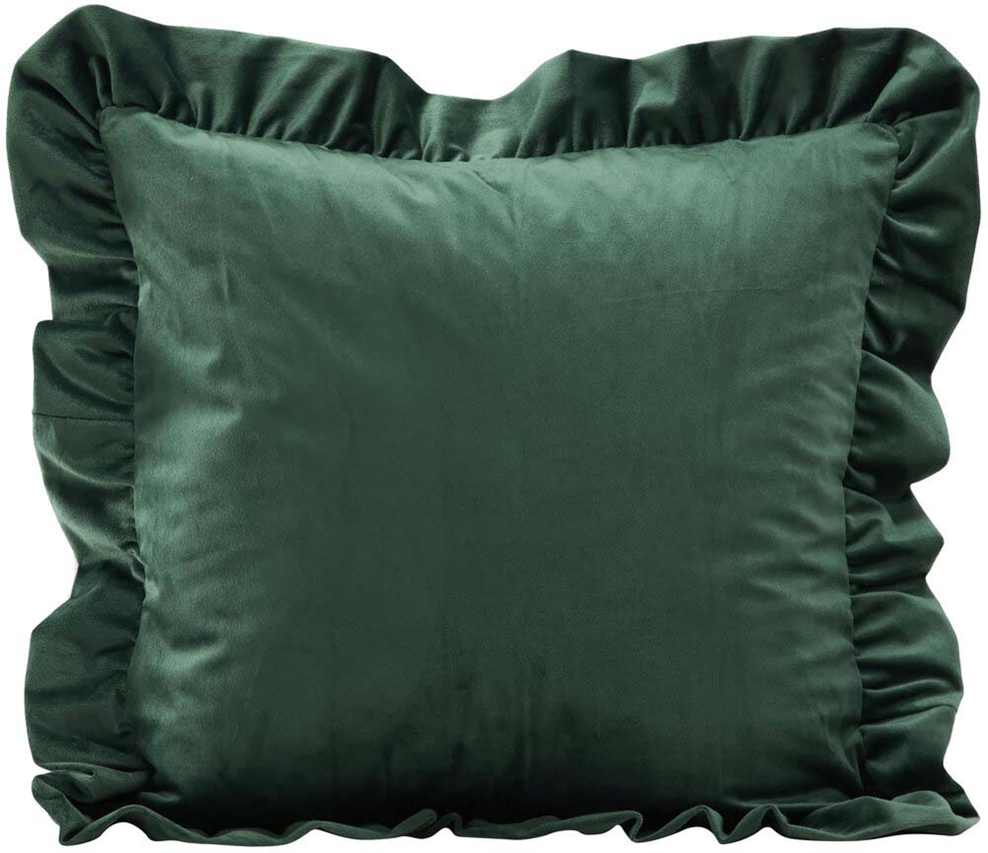 Hailey Kissenbezug in Grün präsentiert im Onlineshop von KAQTU Design AG. Deko Kissenbezug ist von Venture Home