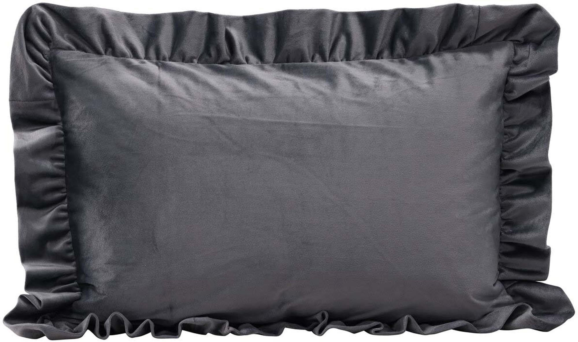 Hailey Kissenbezug in Grau präsentiert im Onlineshop von KAQTU Design AG. Deko Kissenbezug ist von Venture Home