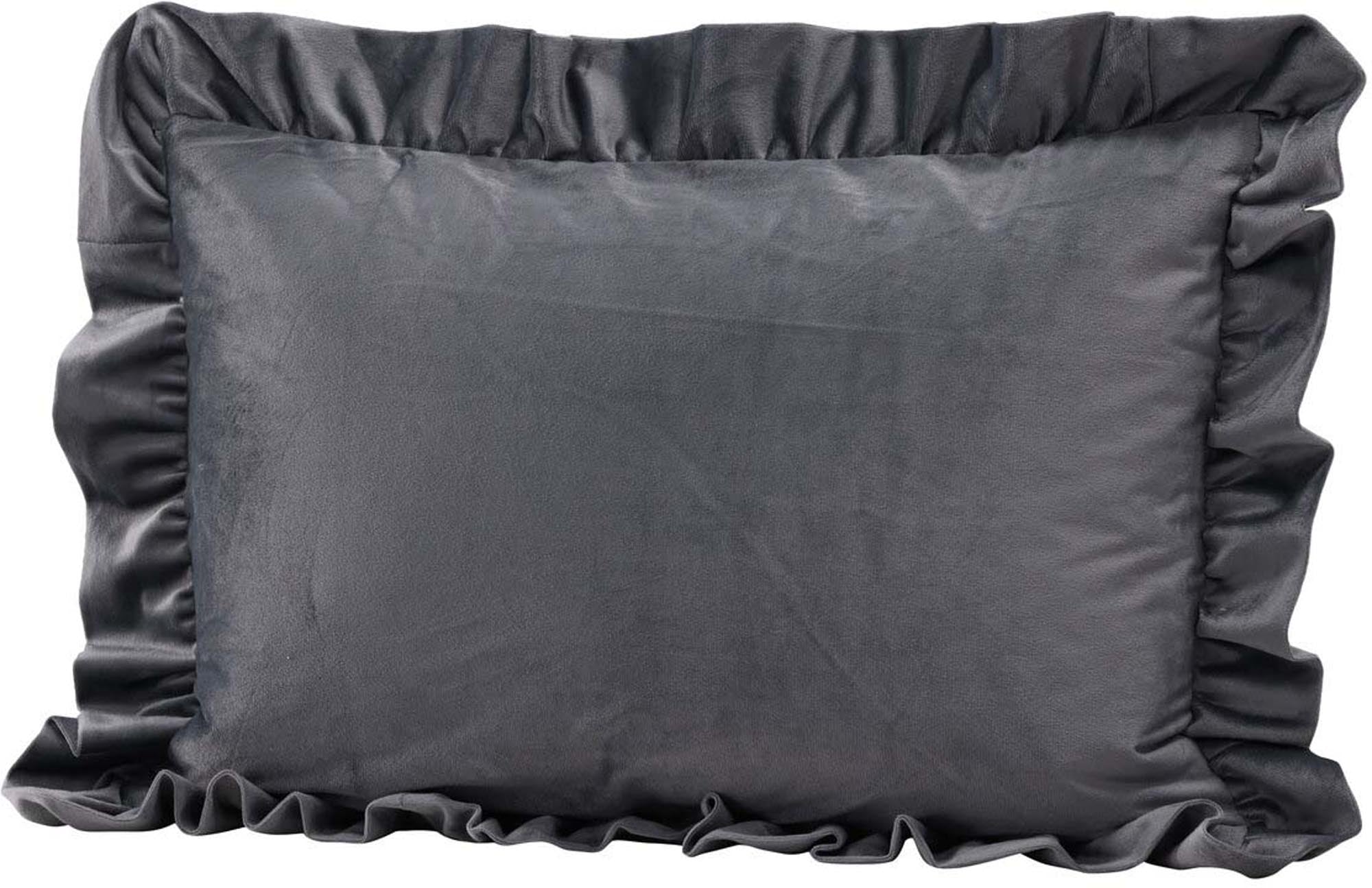 Hailey Kissenbezug in Grau präsentiert im Onlineshop von KAQTU Design AG. Deko Kissenbezug ist von Venture Home