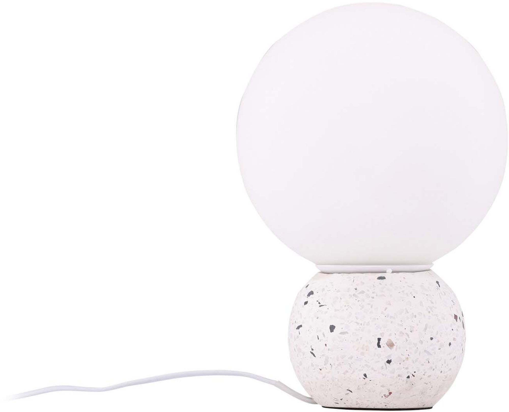 Elegante Tischleuchte Metz mit einzigartigem Terrazzo-Sockel.