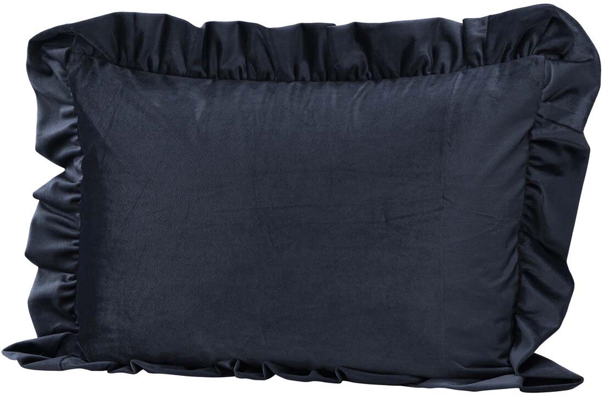 Hailey Kissenbezug in Dunkelblau präsentiert im Onlineshop von KAQTU Design AG. Deko Kissenbezug ist von Venture Home