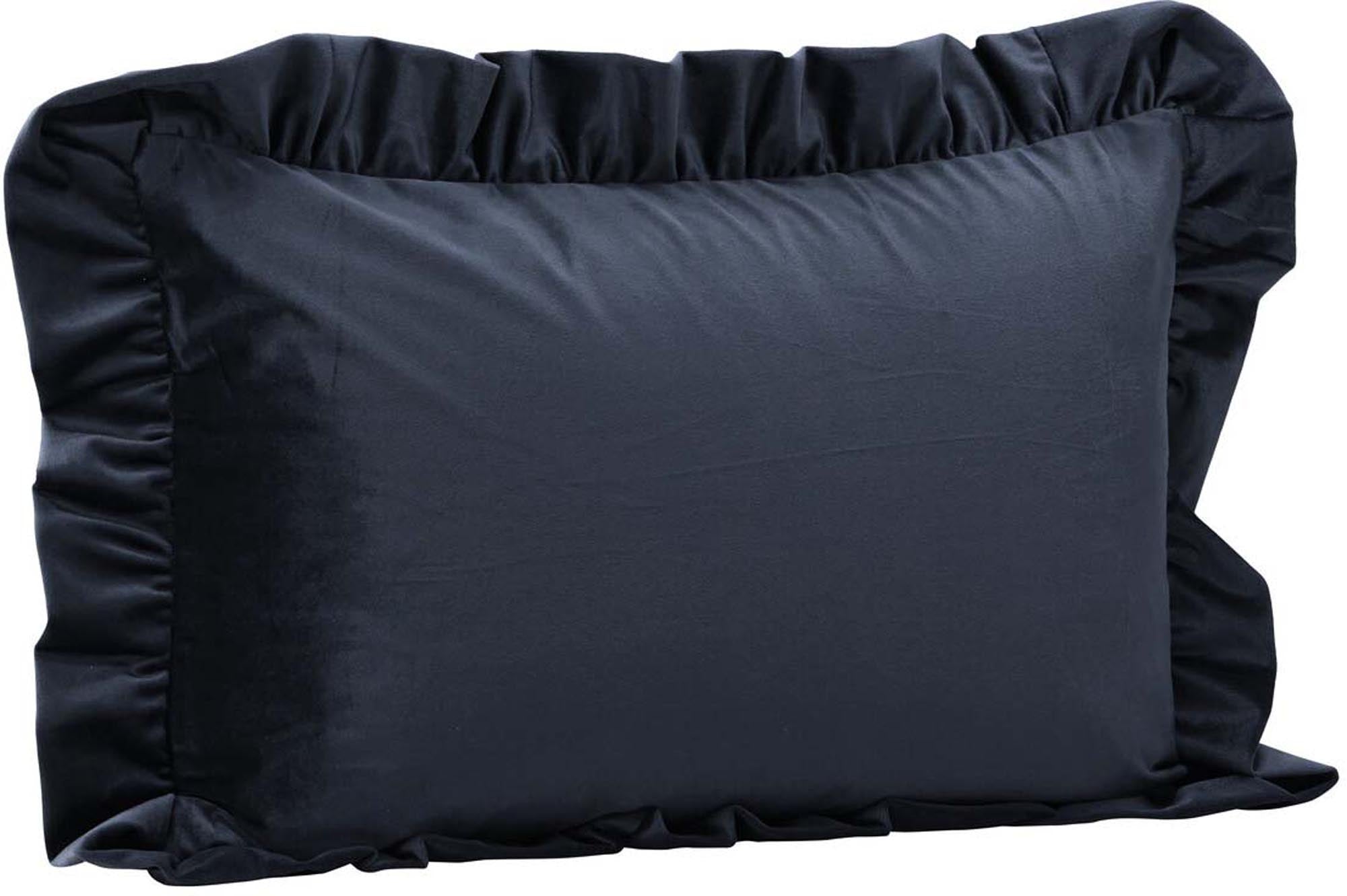 Hailey Kissenbezug in Dunkelblau präsentiert im Onlineshop von KAQTU Design AG. Deko Kissenbezug ist von Venture Home