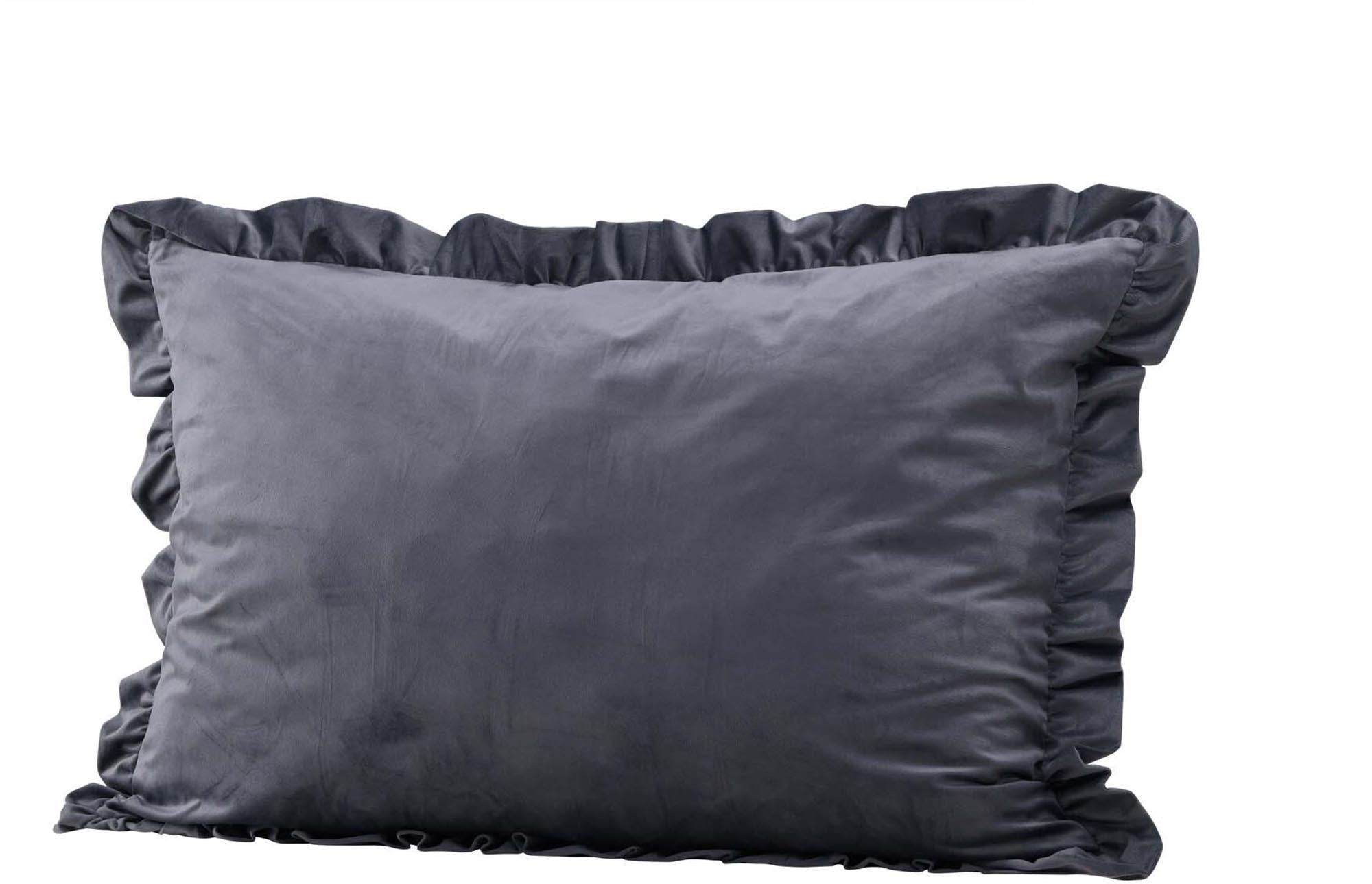 Hailey Kissenbezug in Grau präsentiert im Onlineshop von KAQTU Design AG. Deko Kissenbezug ist von Venture Home