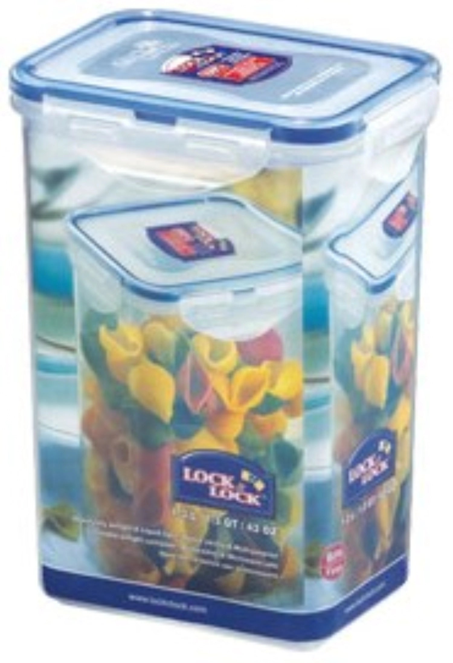Storage jar rectangular high 1.3lt 13.5x10.2x18.5cm