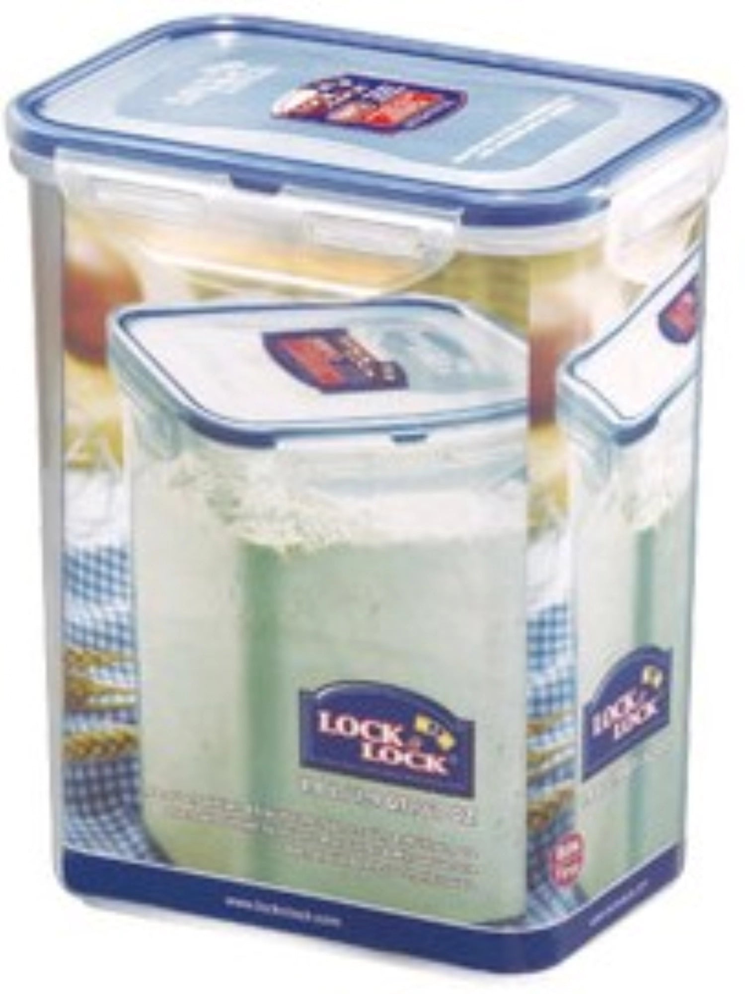 Vorratsdose rechteckig hoch 1.8lt 15.1x10.8x18.5cm in Transparent präsentiert im Onlineshop von KAQTU Design AG. Aufbewahrungsbehälter ist von Lock&Lock