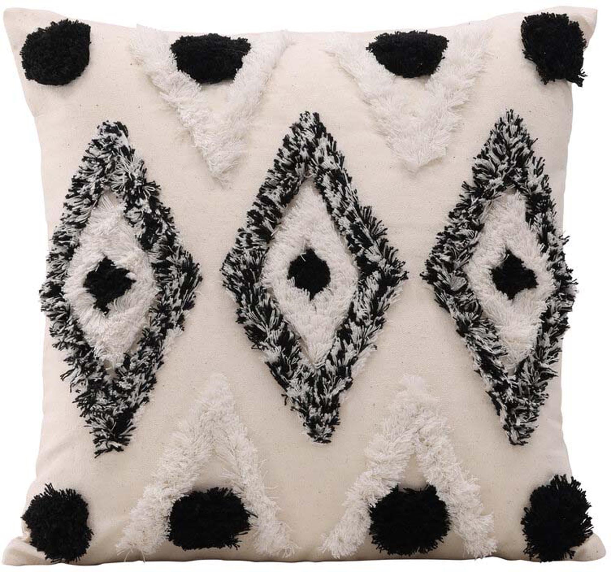Der Melissa Kissenbezug von Venture Home vereint stilvolles Design und Komfort. Mit seinem eleganten Schwarz-Weiß-Muster wird er zum Blickfang in jedem Raum.