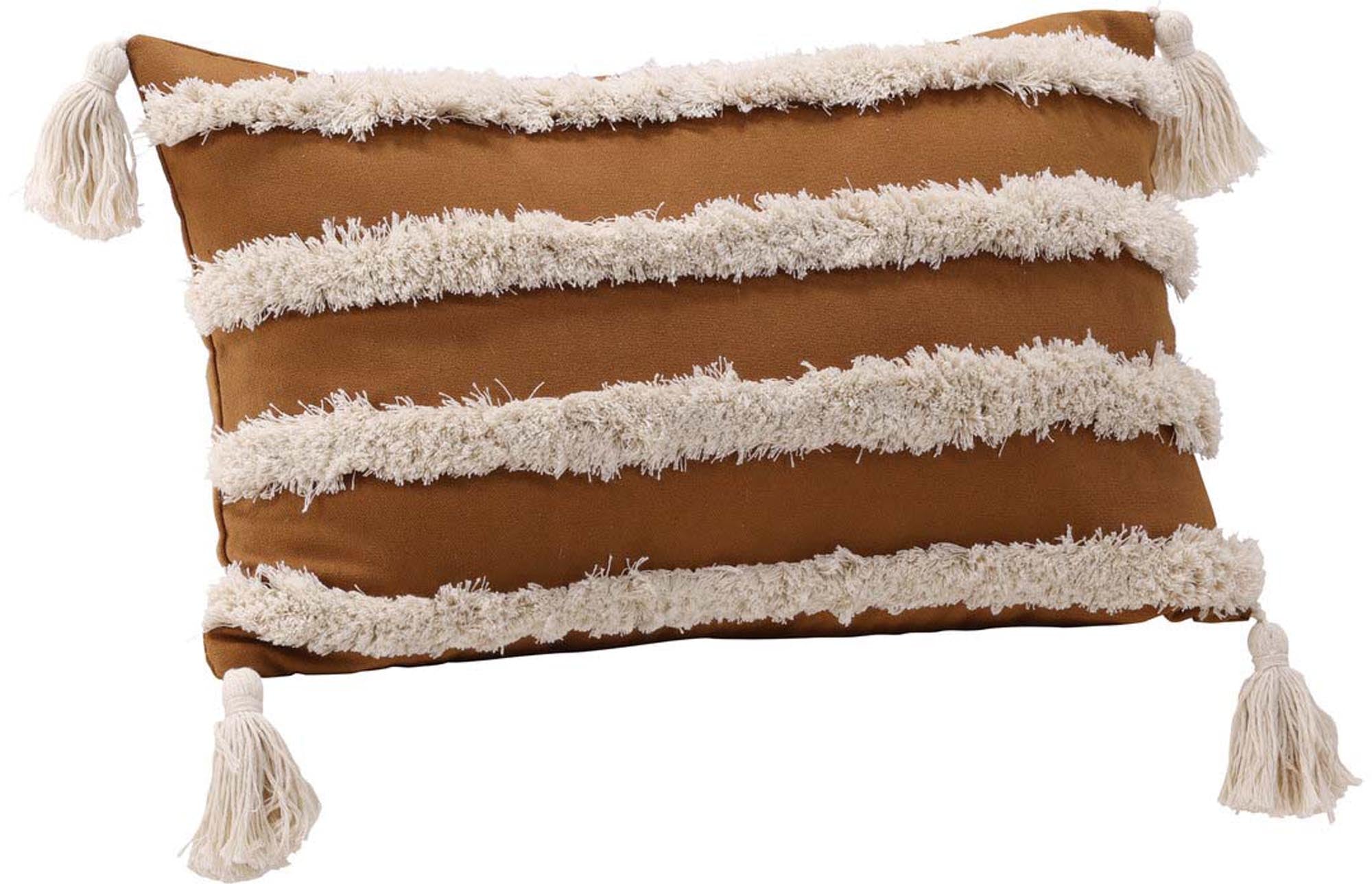 Elina Kissenbezug in Rostrot mit stilvollen Quasten von Venture Home.