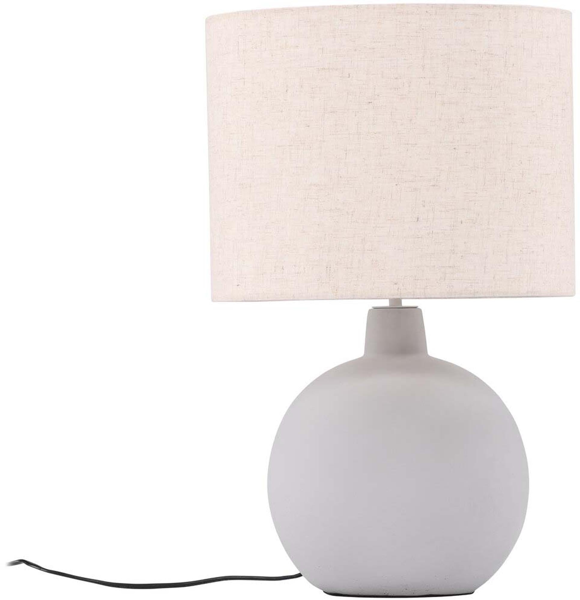 Torcello Tischleuchte: Stilvolles Design aus Beton und Leinen für eine gemütliche Atmosphäre in jedem Raum.