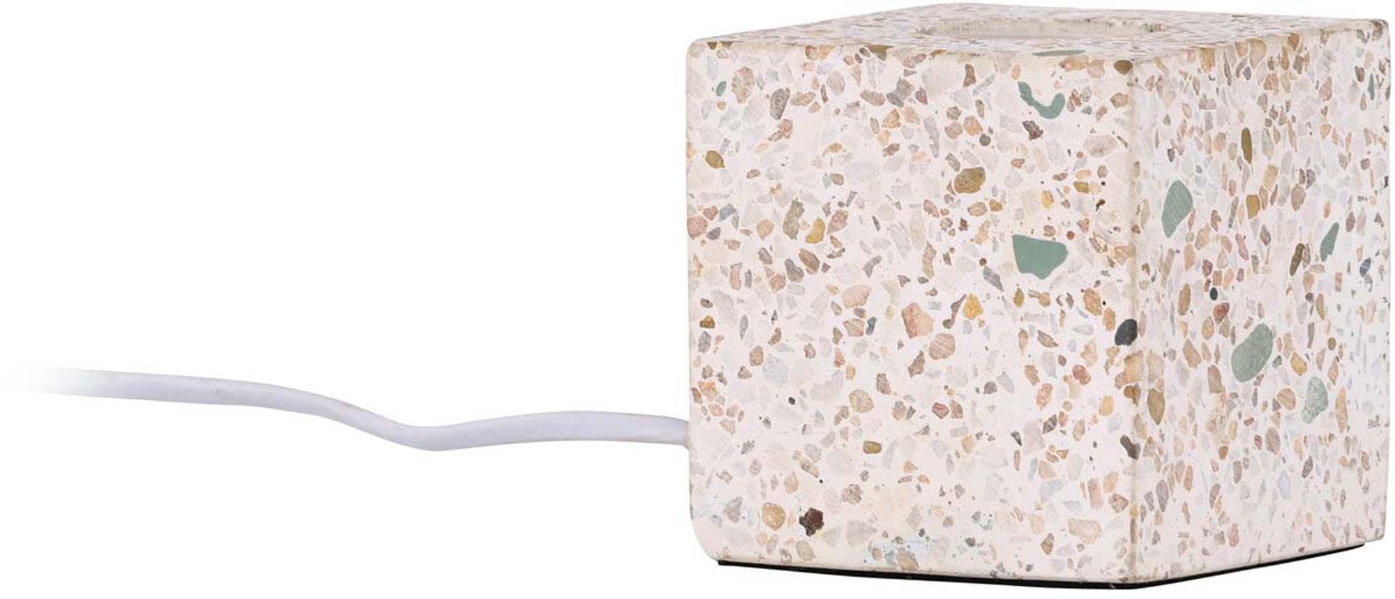 Stilvolle Rilche Tischleuchte mit einzigartigem Terrazzo-Fuss.