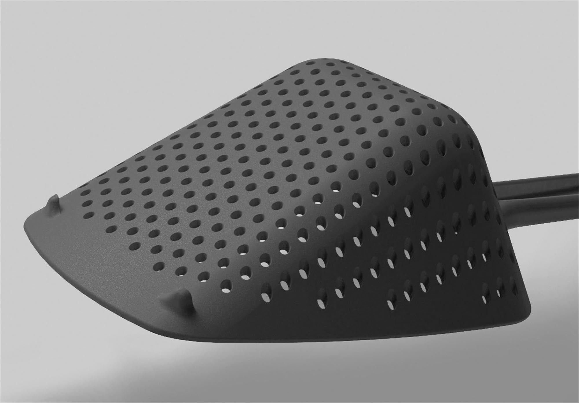 Eleganter, hitzebeständiger Schöpflöffel aus Nylon und Silikon, ideal für grosse Mengen, spülmaschinenfest, perfekt für jede Küche.